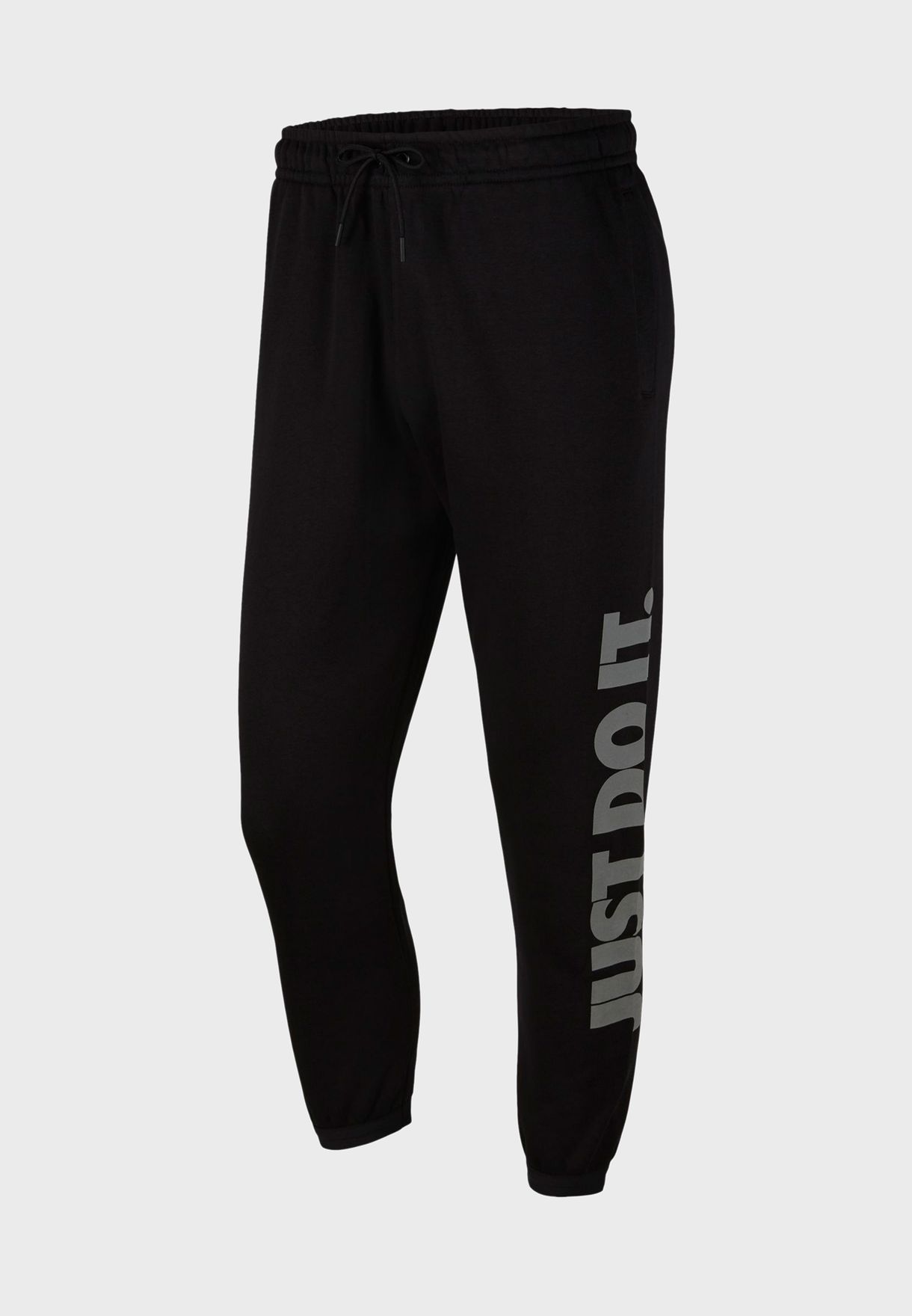 Buy Nike black NSW Just Do It Fleece Sweatpants for Men in MENA, Worldwide