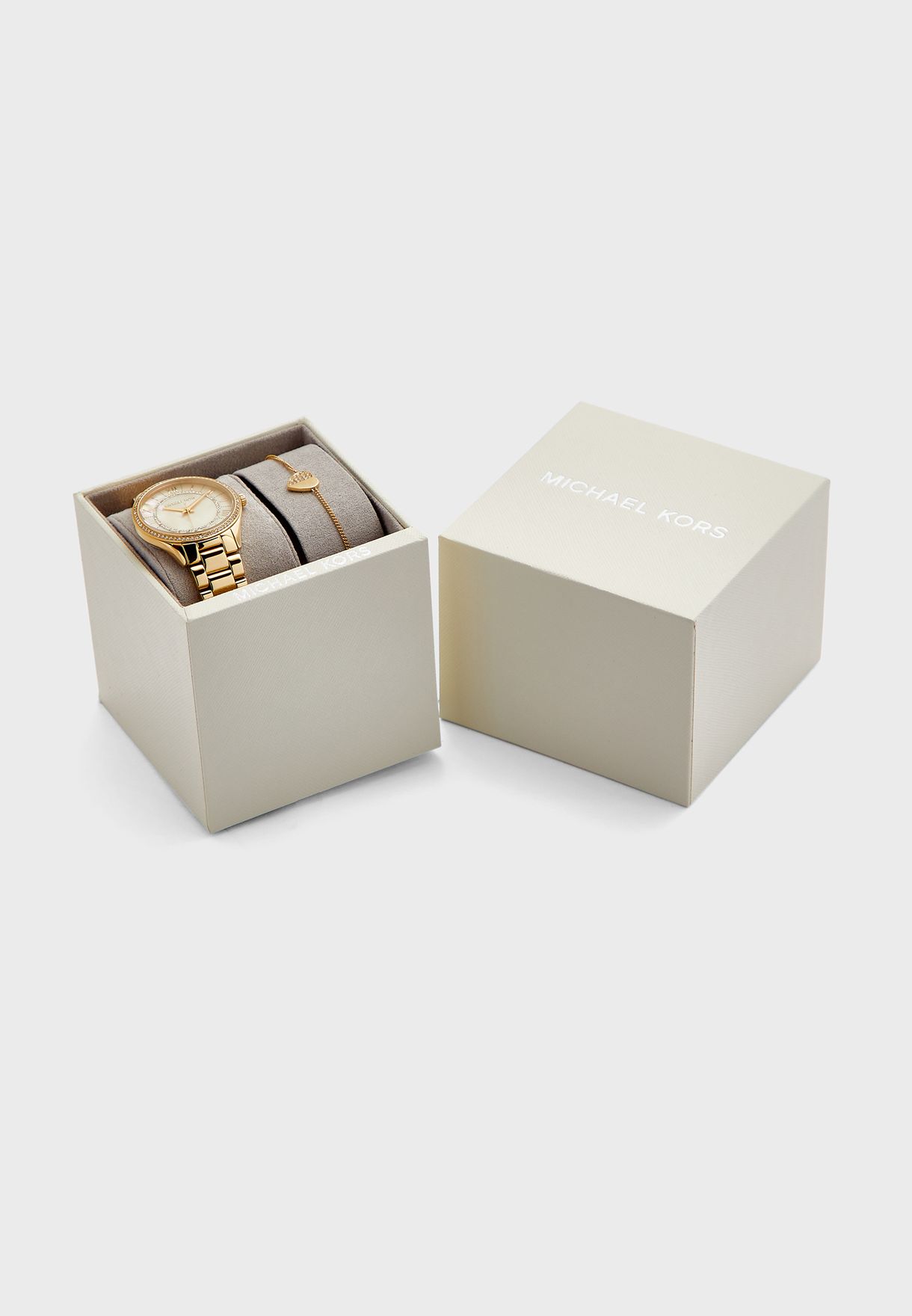 Buy Michael Kors gold MK4490 Lauryn Analog Watch+Bracelet Set for Women in  Dubai, Abu Dhabi