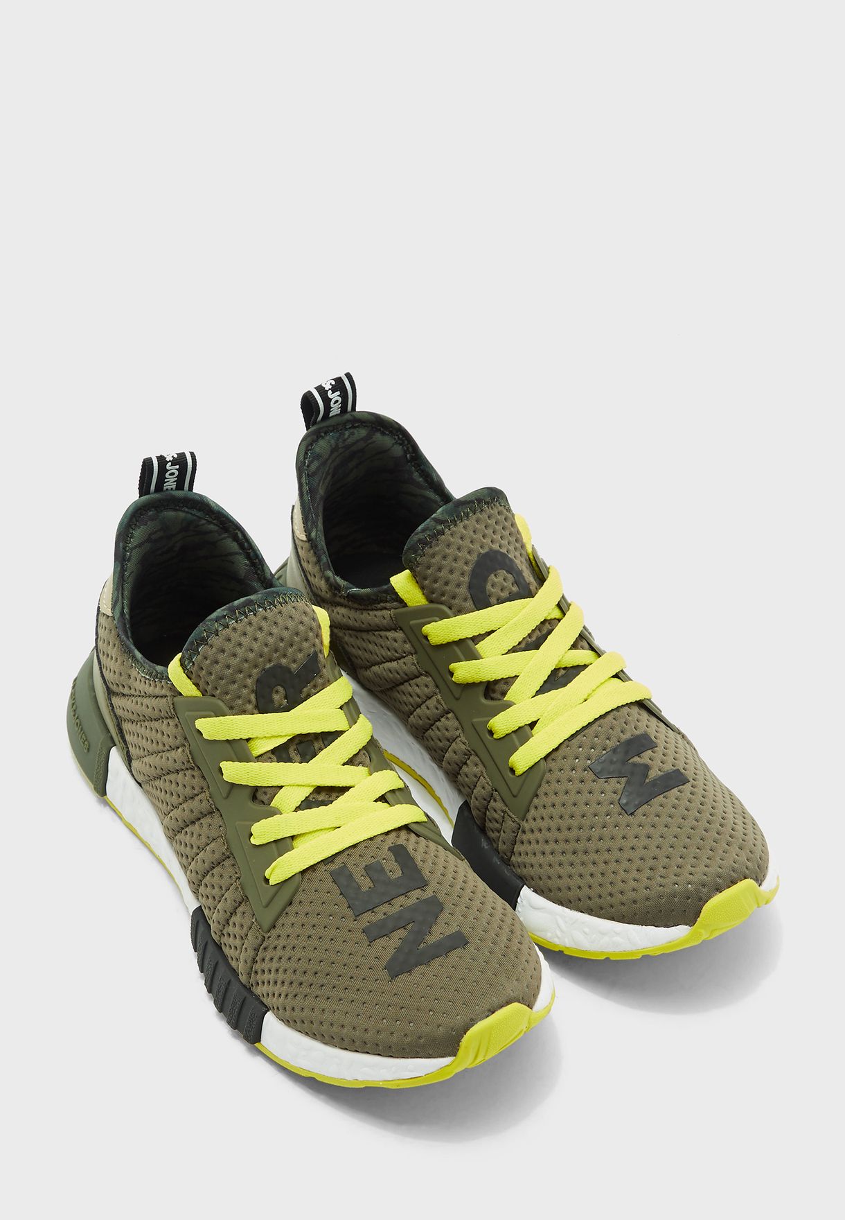 Buy Jack Jones Green Mad Mike Sneakers For Men In Mena Worldwide