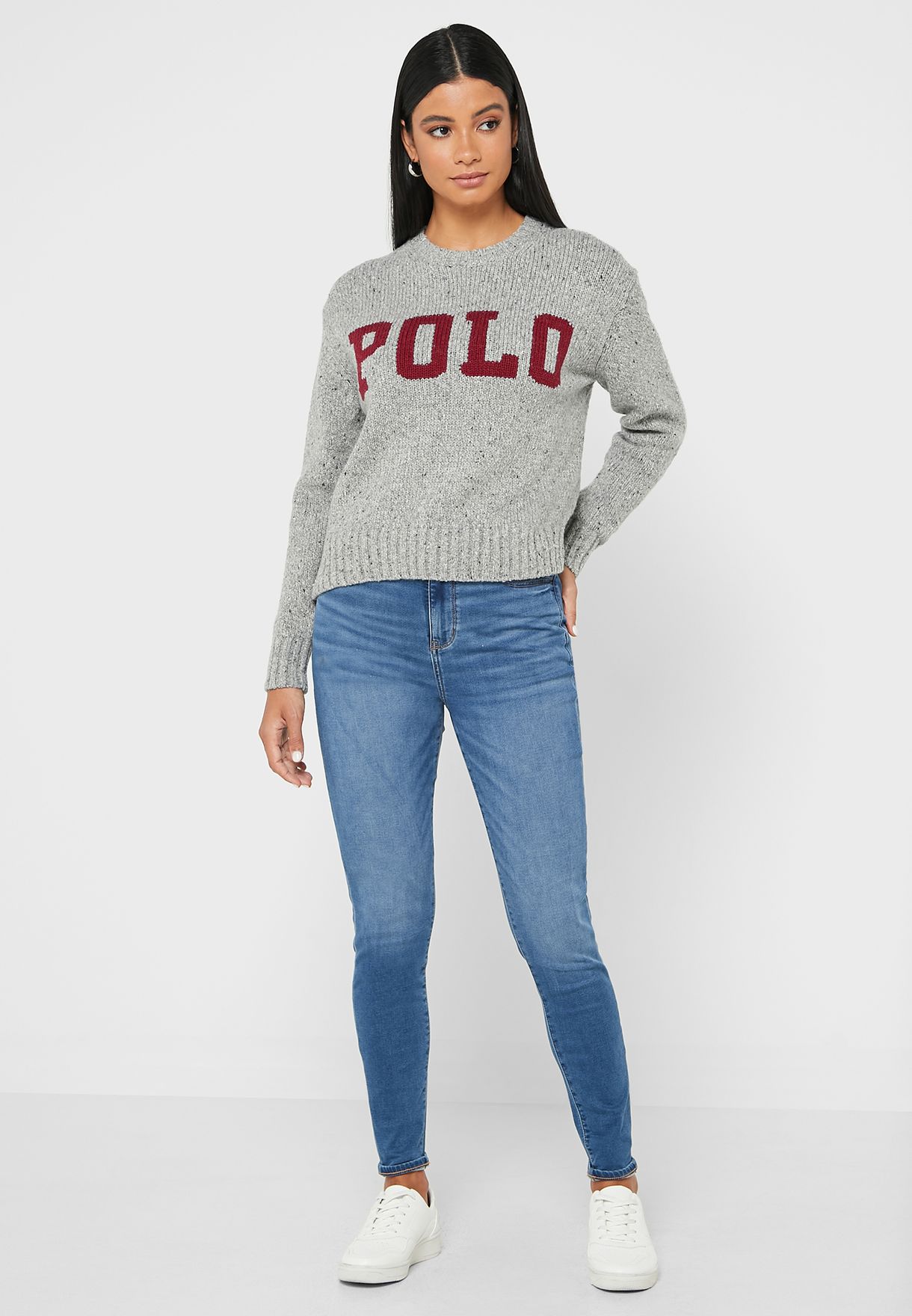 Round Neck Logo Sweater