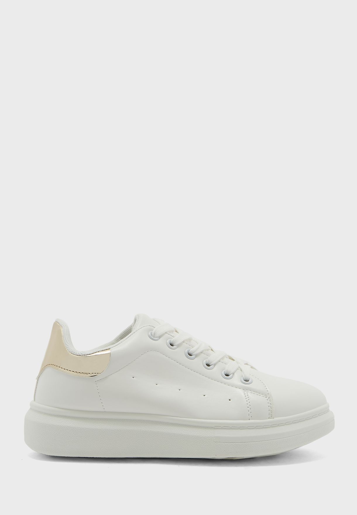 Coloured Back Pu Sneaker