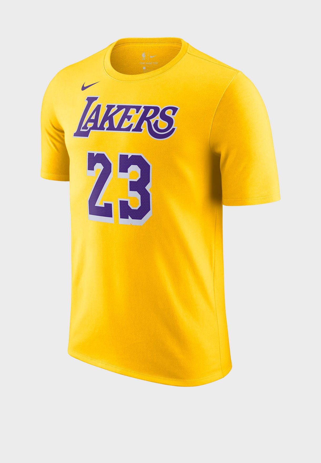 Buy Nike Yellow Lebron James Los Angeles Lakers T Shirt For Men In Dubai Abu Dhabi Cv8528 730