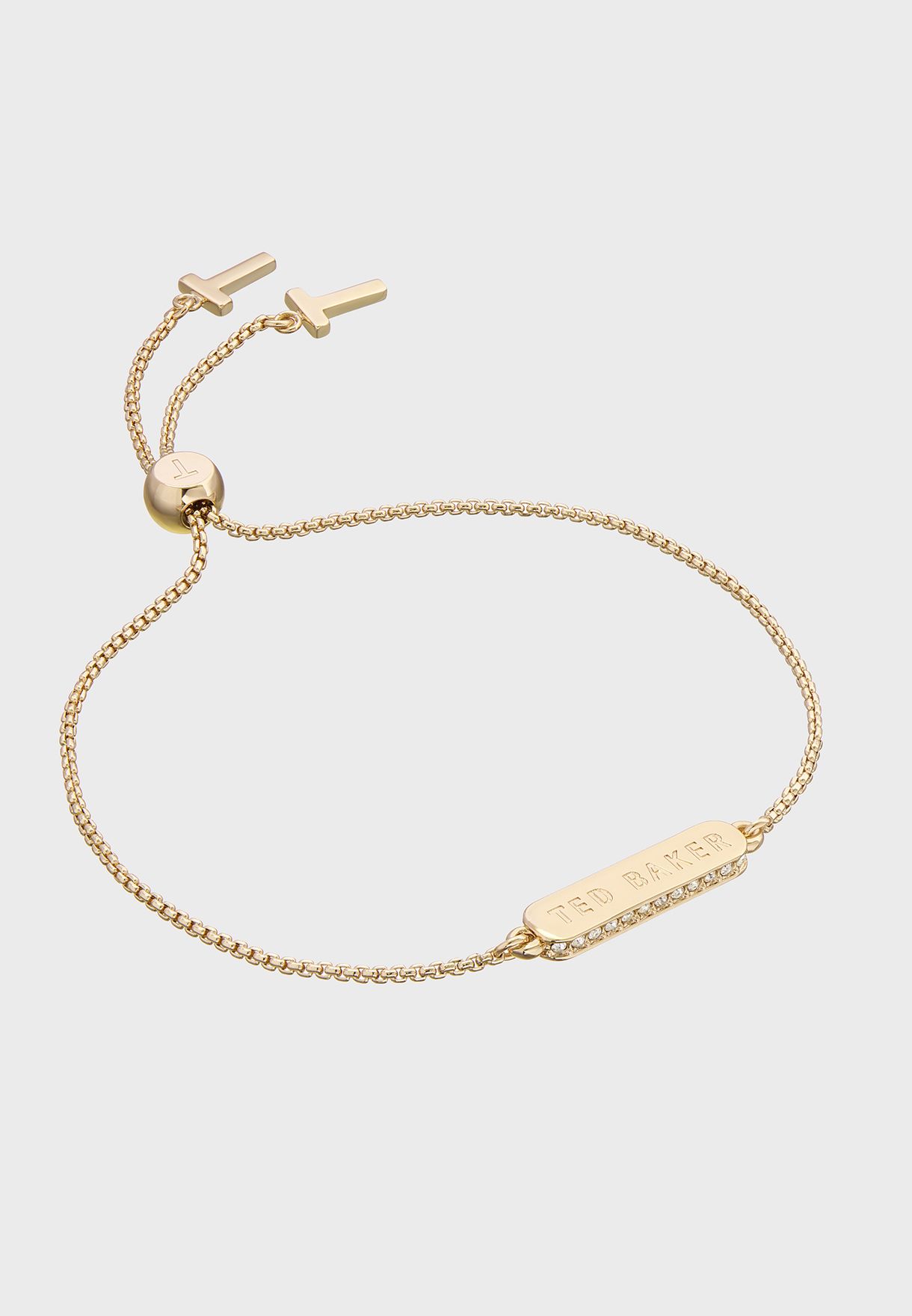 Saraio Sparkle Bar Drawstring Bracelet
