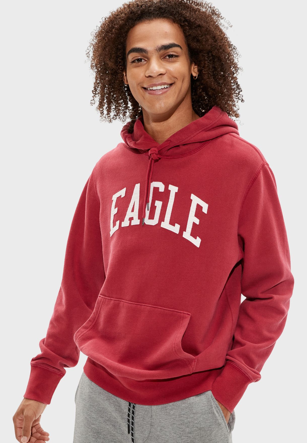 american eagle red sweatshirt