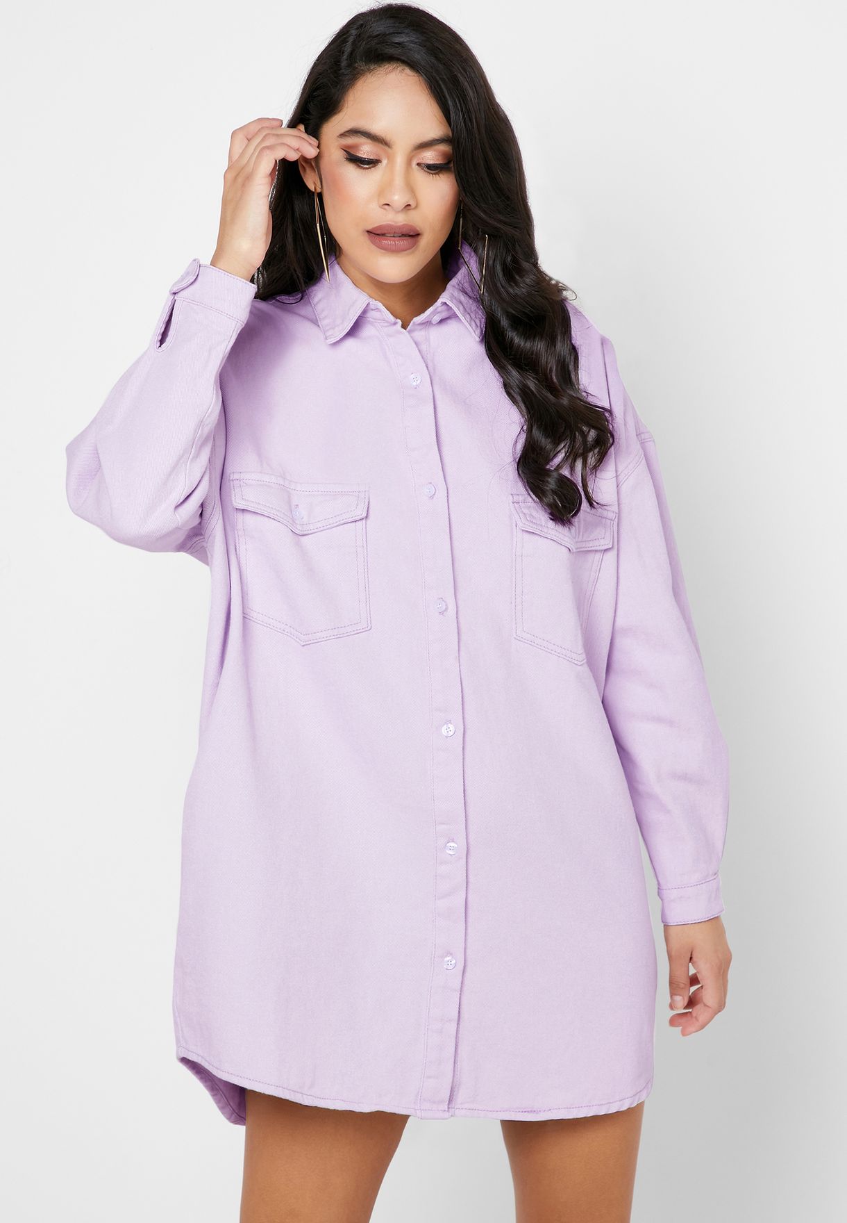 Lilac Shirt Dress Hot Sale, UP TO 65 ...