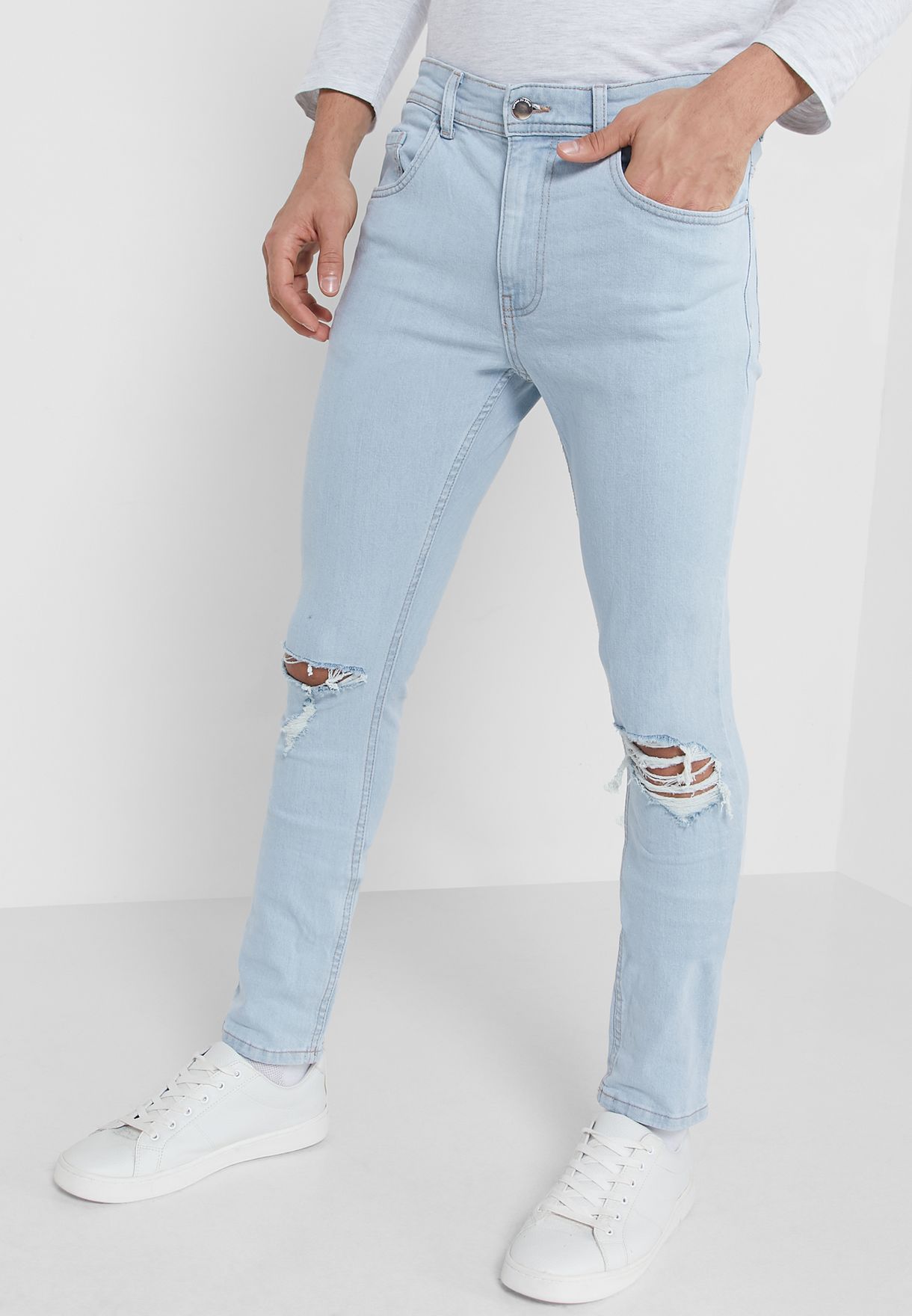 mens ankle grazer skinny jeans