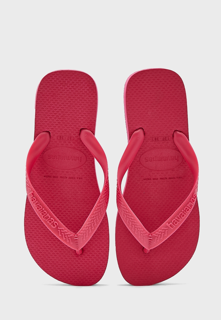 Ruby Red Top Flip Flops