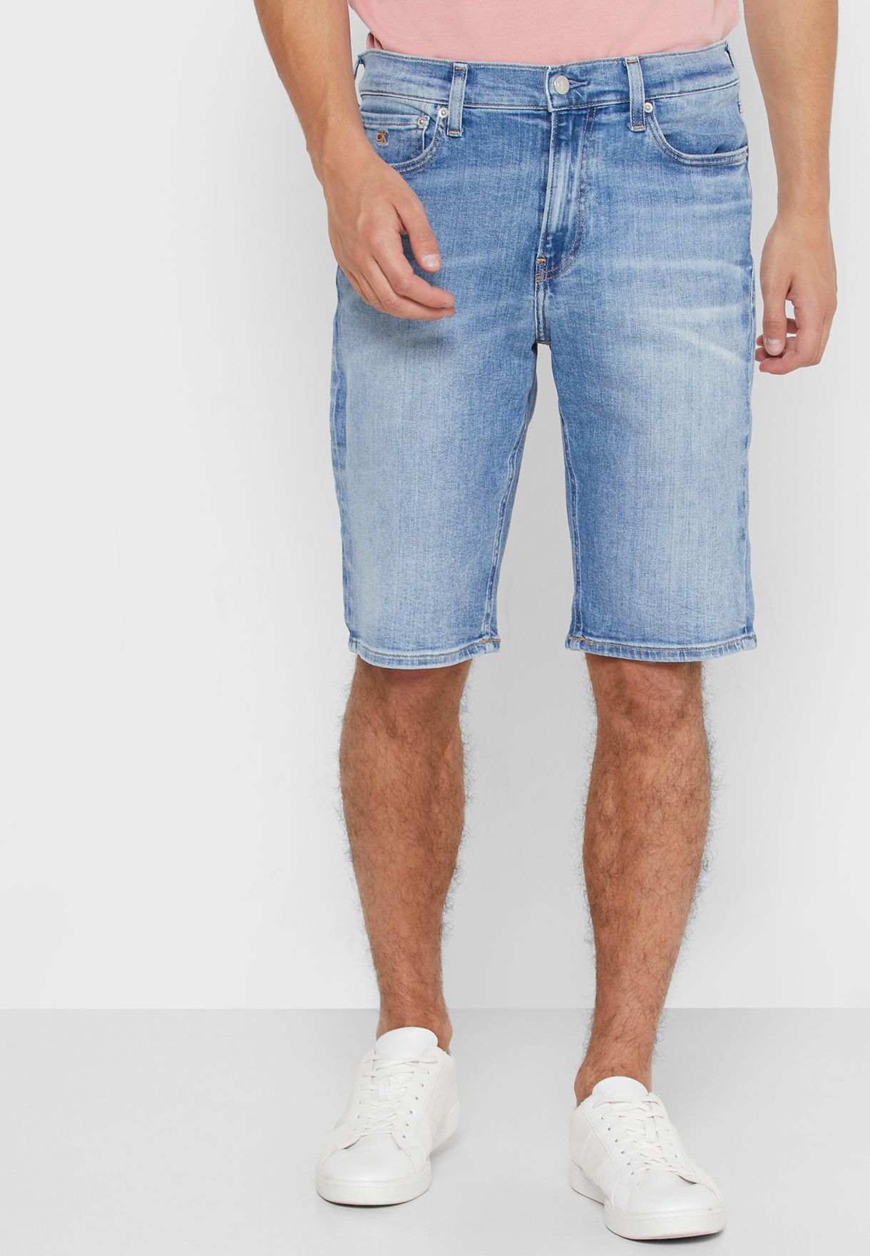 grey jeans shorts