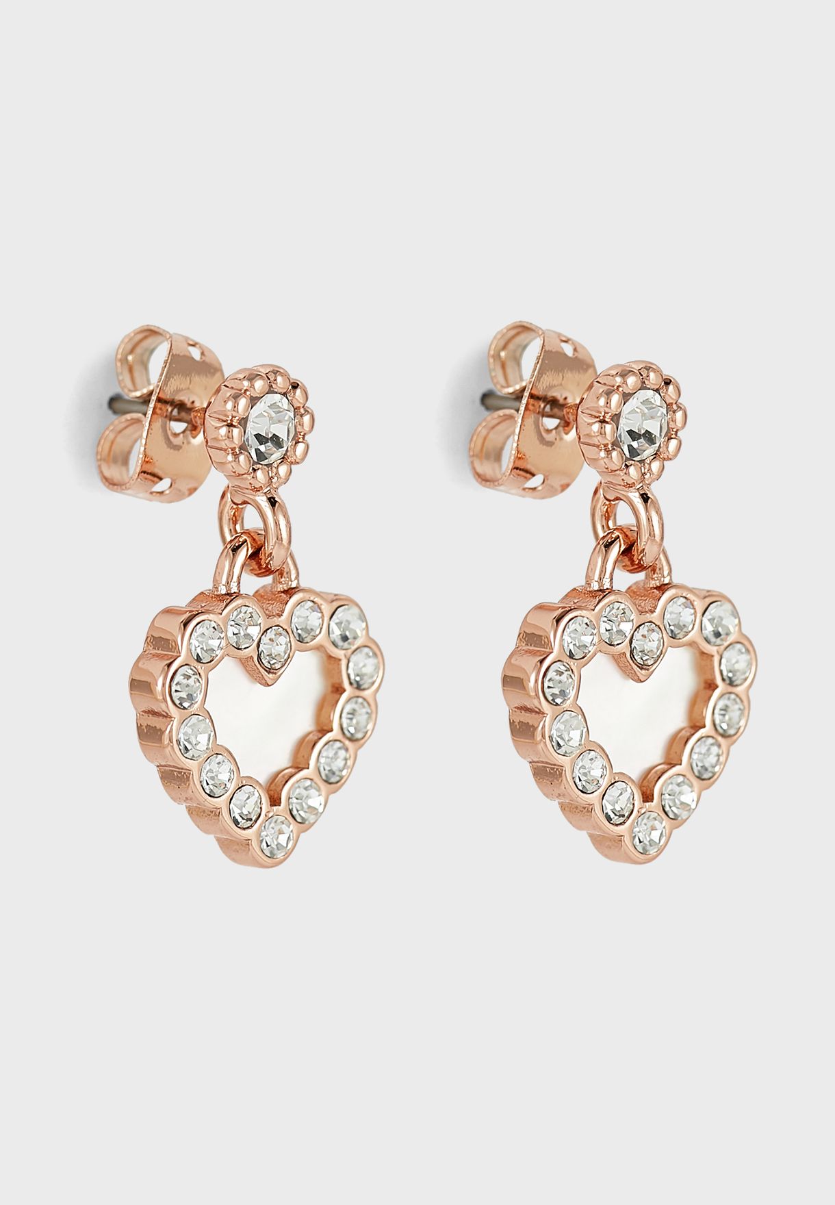 ted baker heart drop earrings