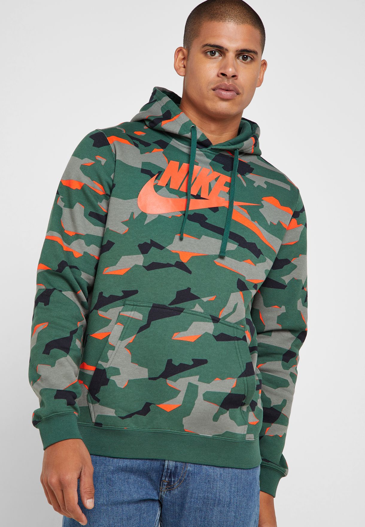 nike camouflage hoodie men's