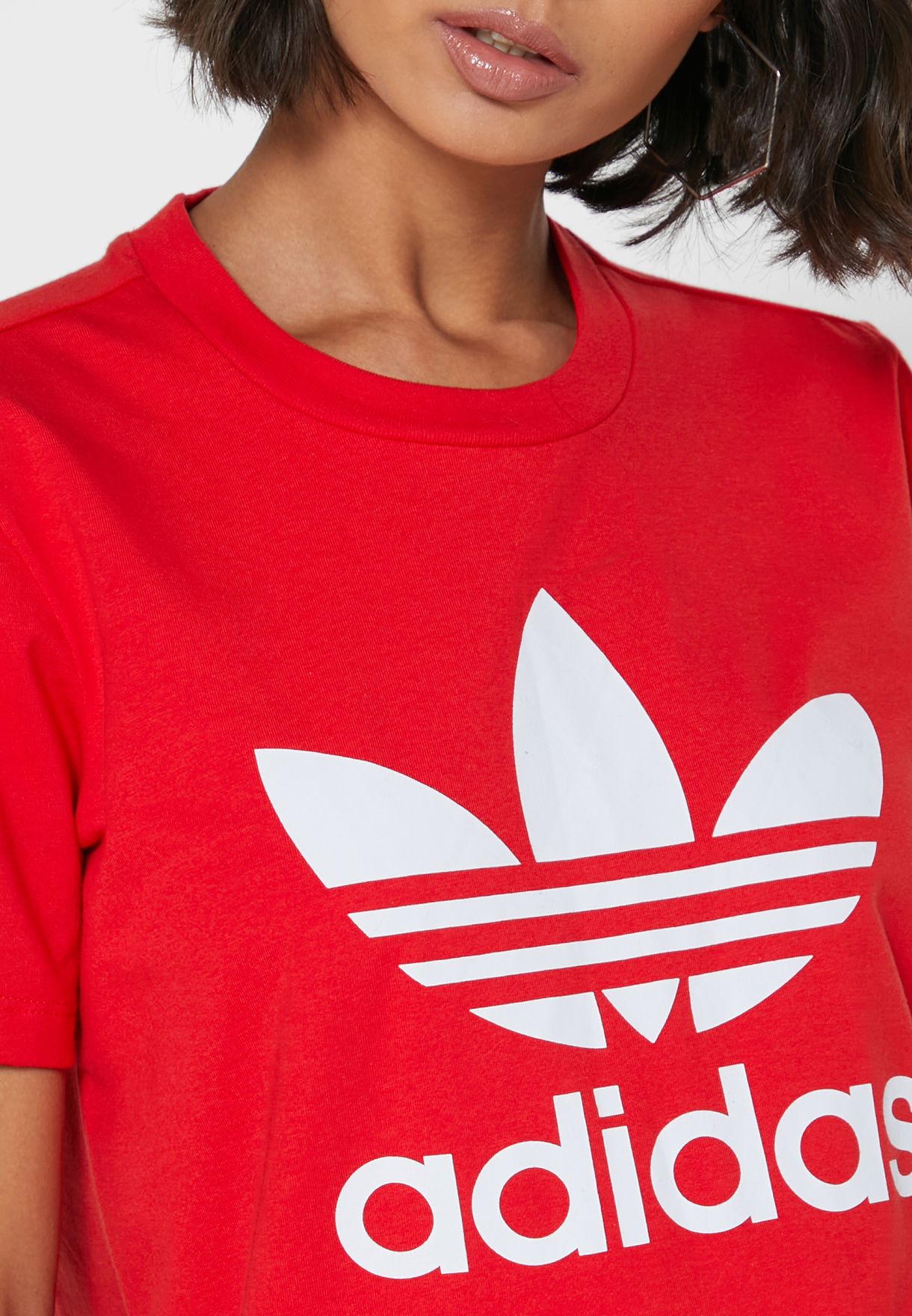 Buy adidas Originals red Trefoil T-Shirt for Kids in Doha, other cities