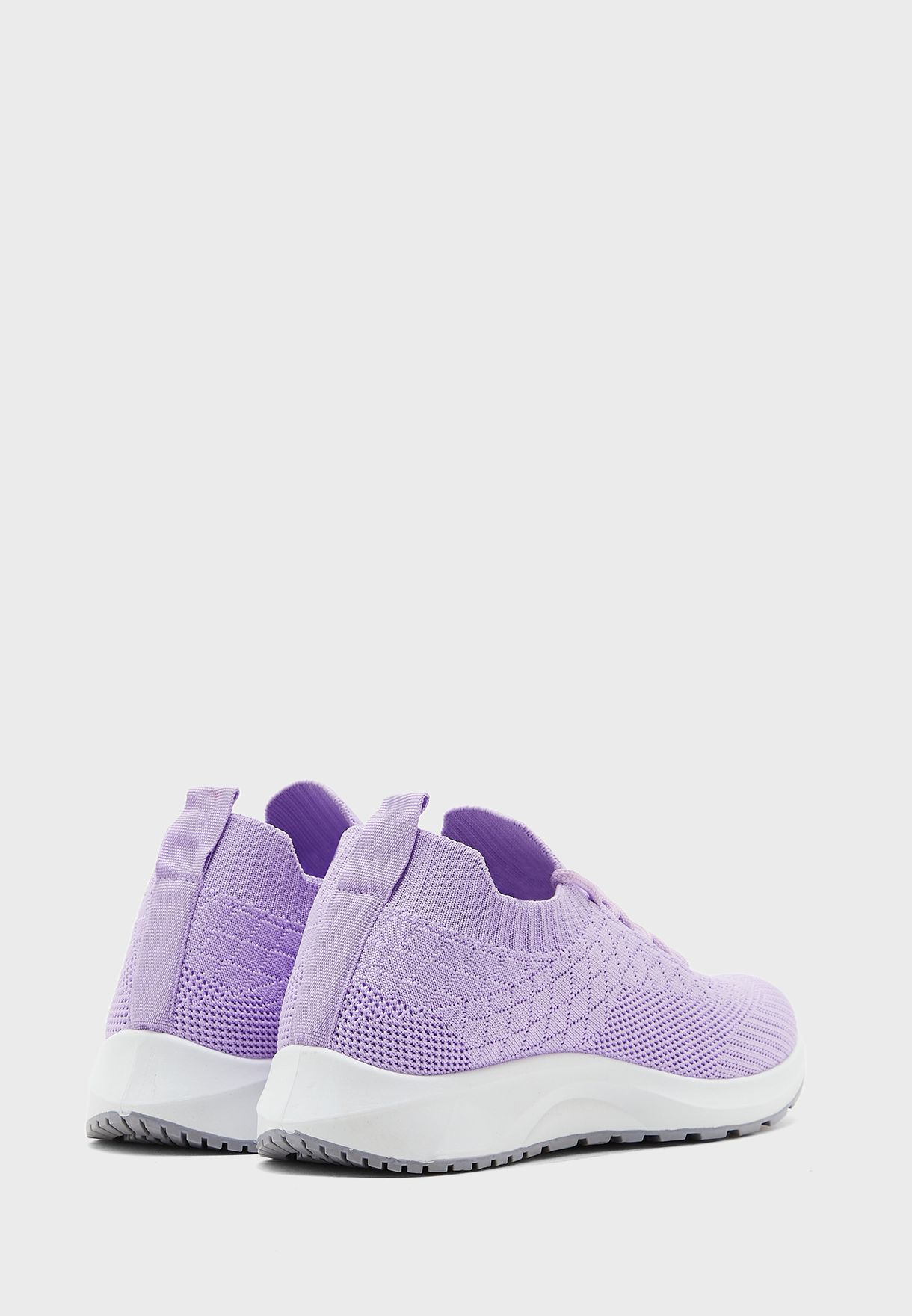 Quilted Knit Lace Up Sneaker