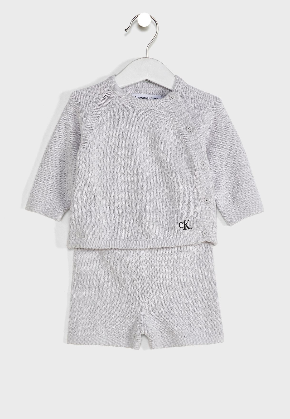 Infant Textured Sweater & Shorts Set