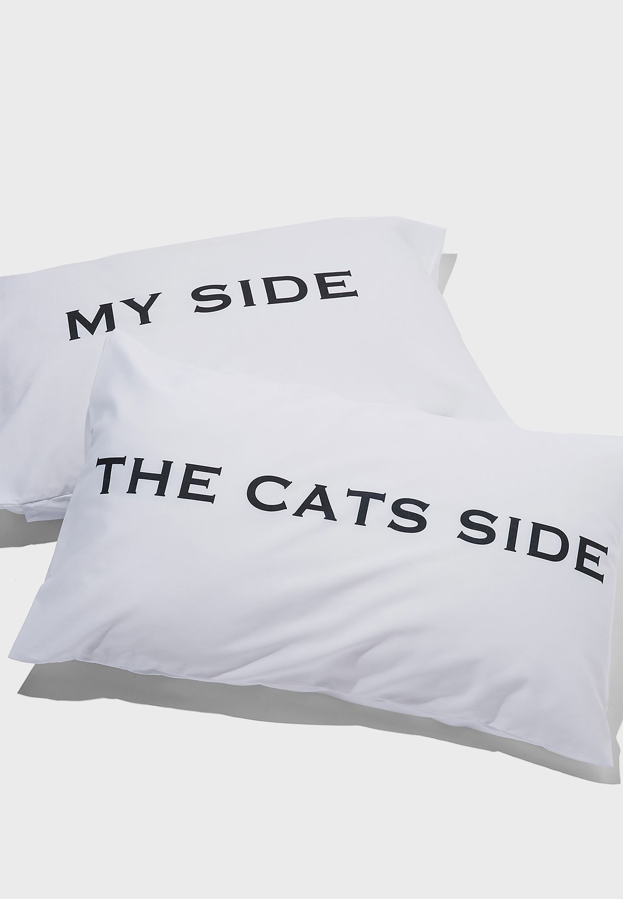 My Side Cats Side Set Of 2 Pillowcase
