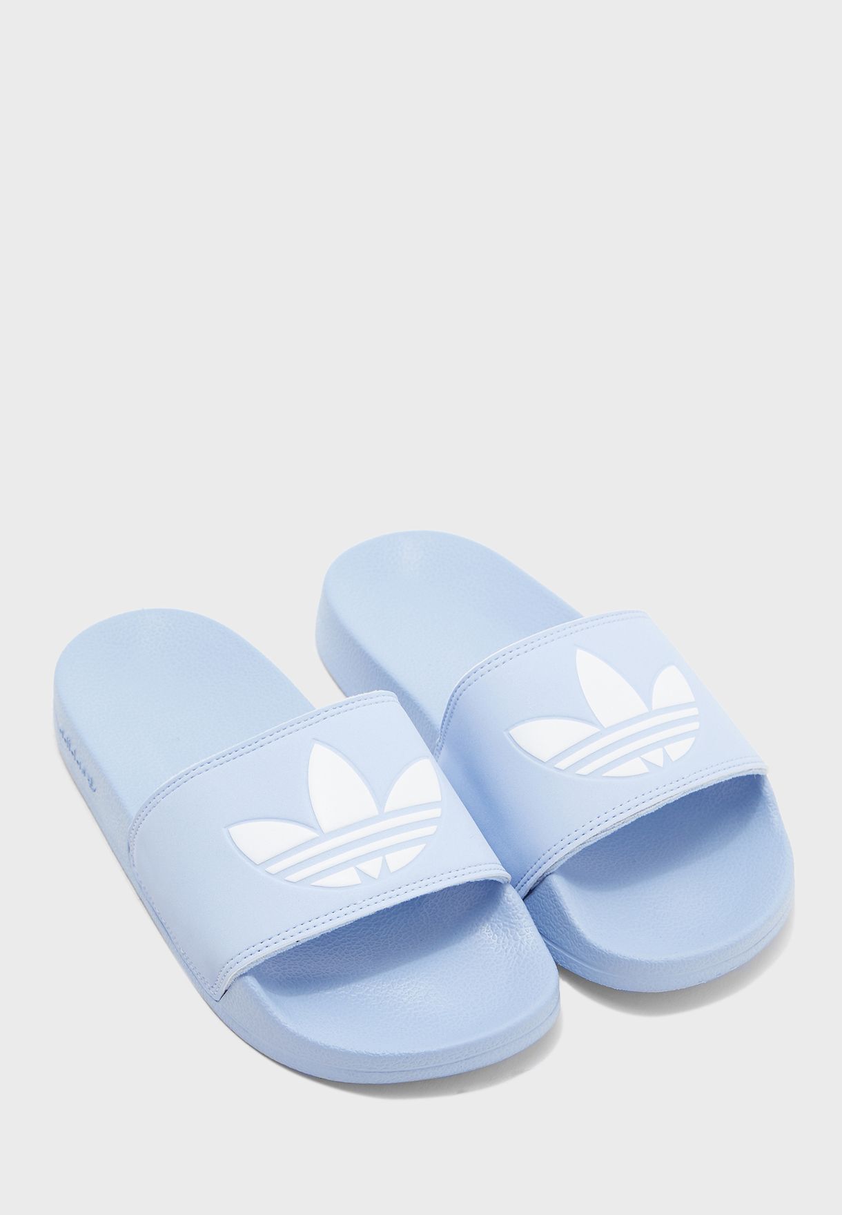 adidas adilette light blue