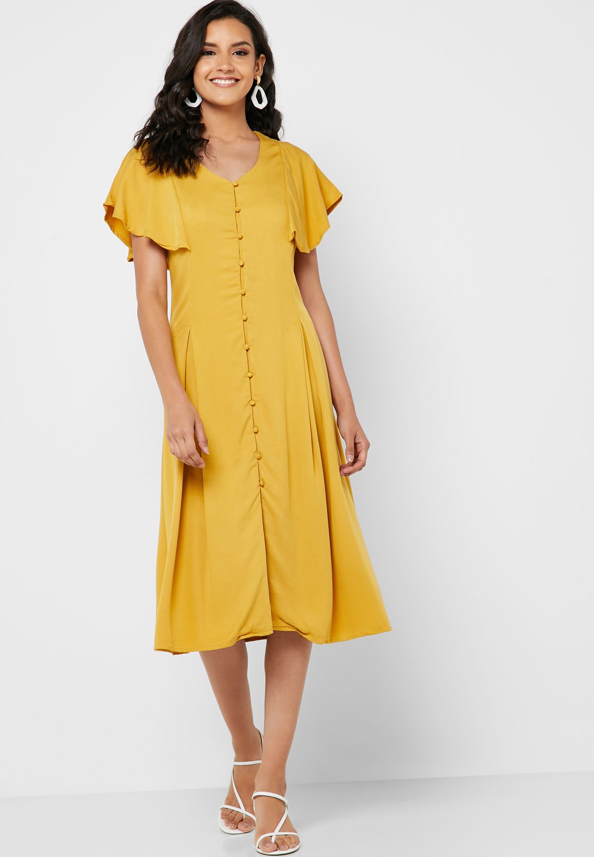 reserved yellow dress