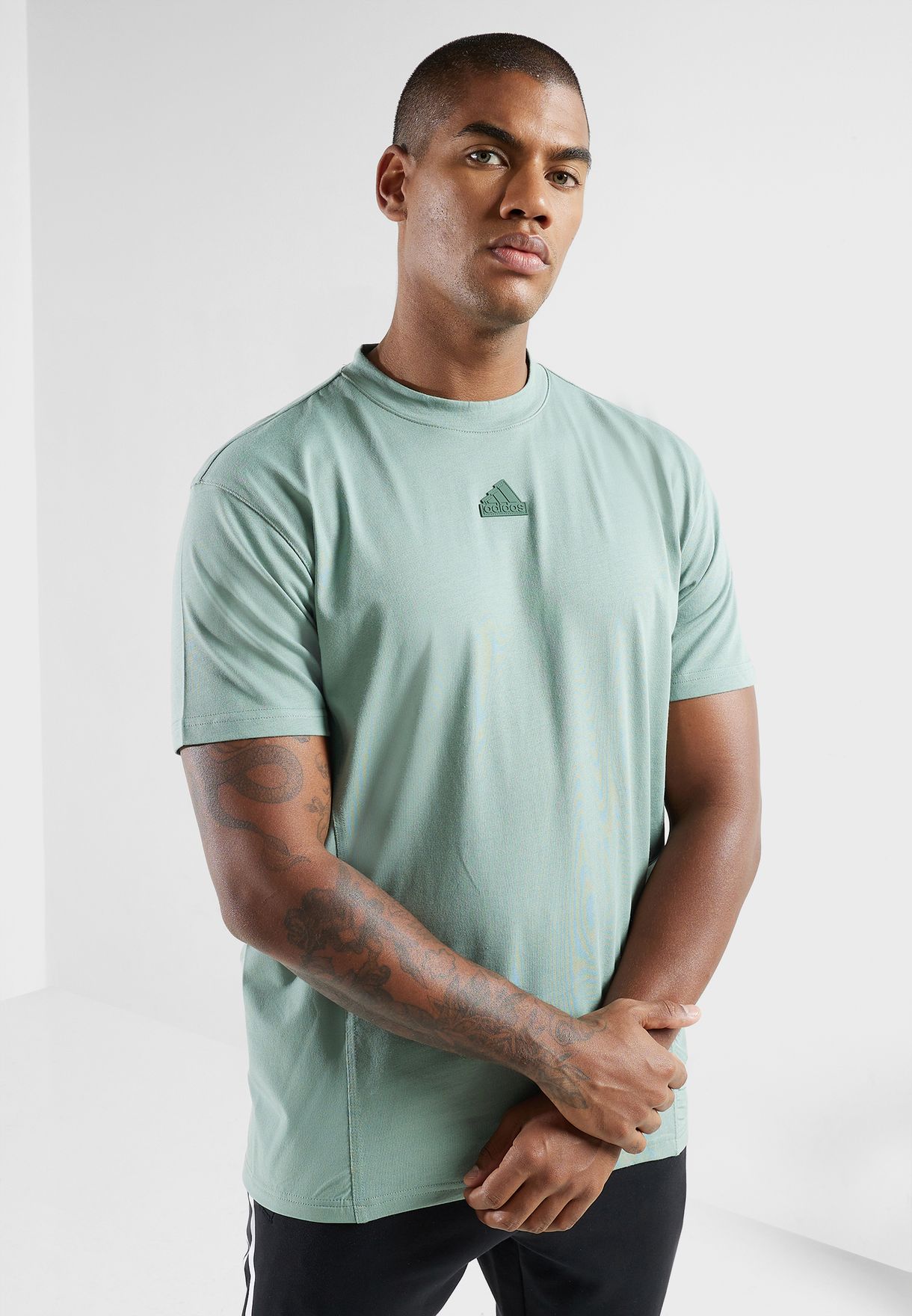 Buy adidas green Essential Logo T-Shirt for Men in MENA, Worldwide