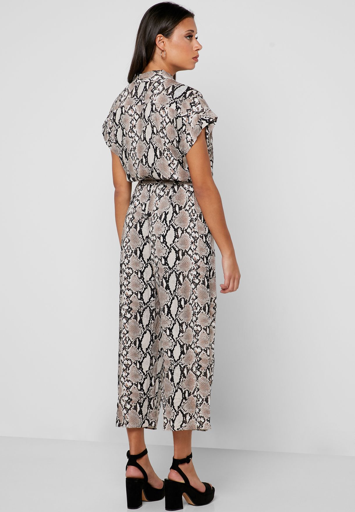 wallis snake print jumpsuit