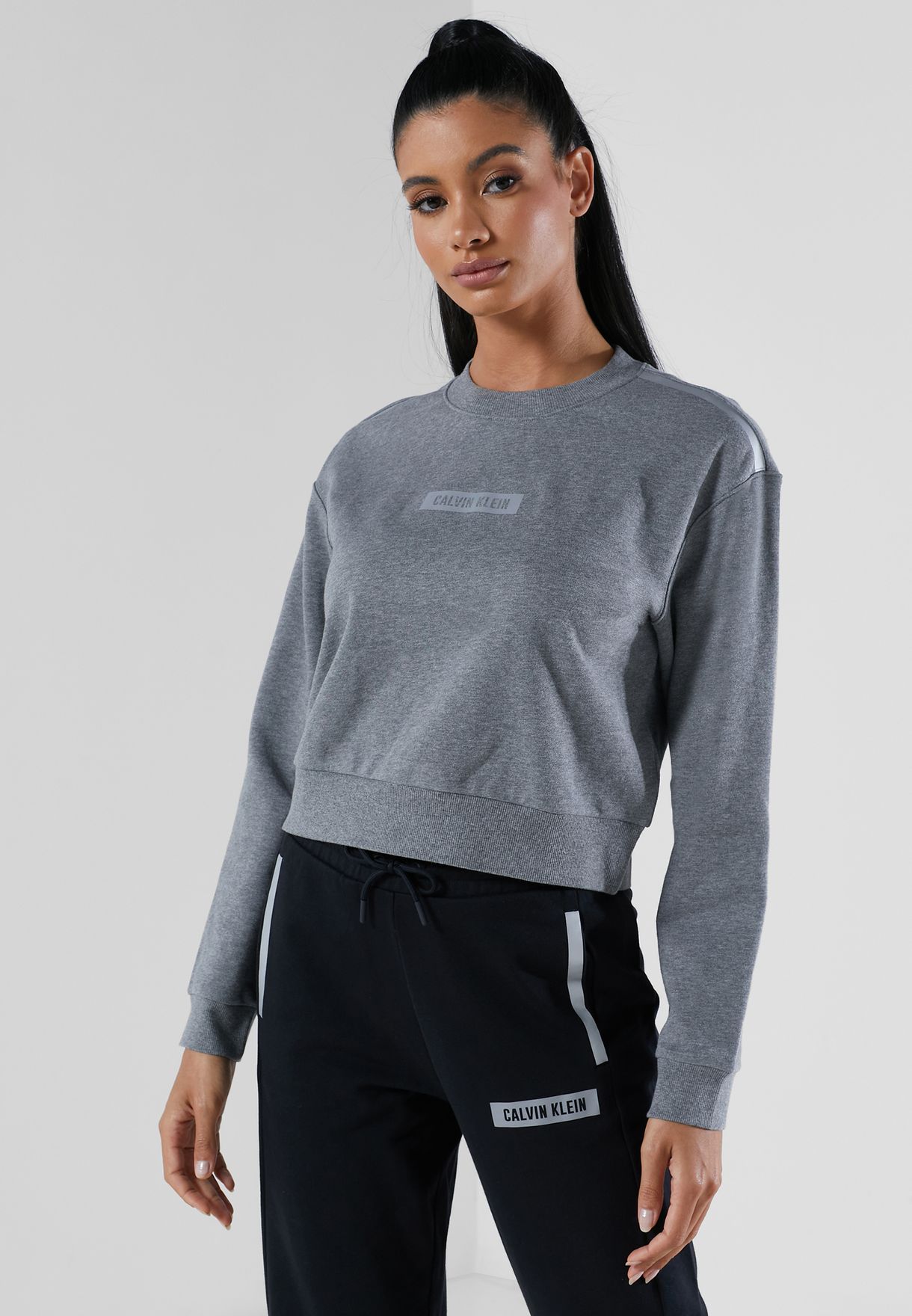 calvin klein performance grey sweatshirt