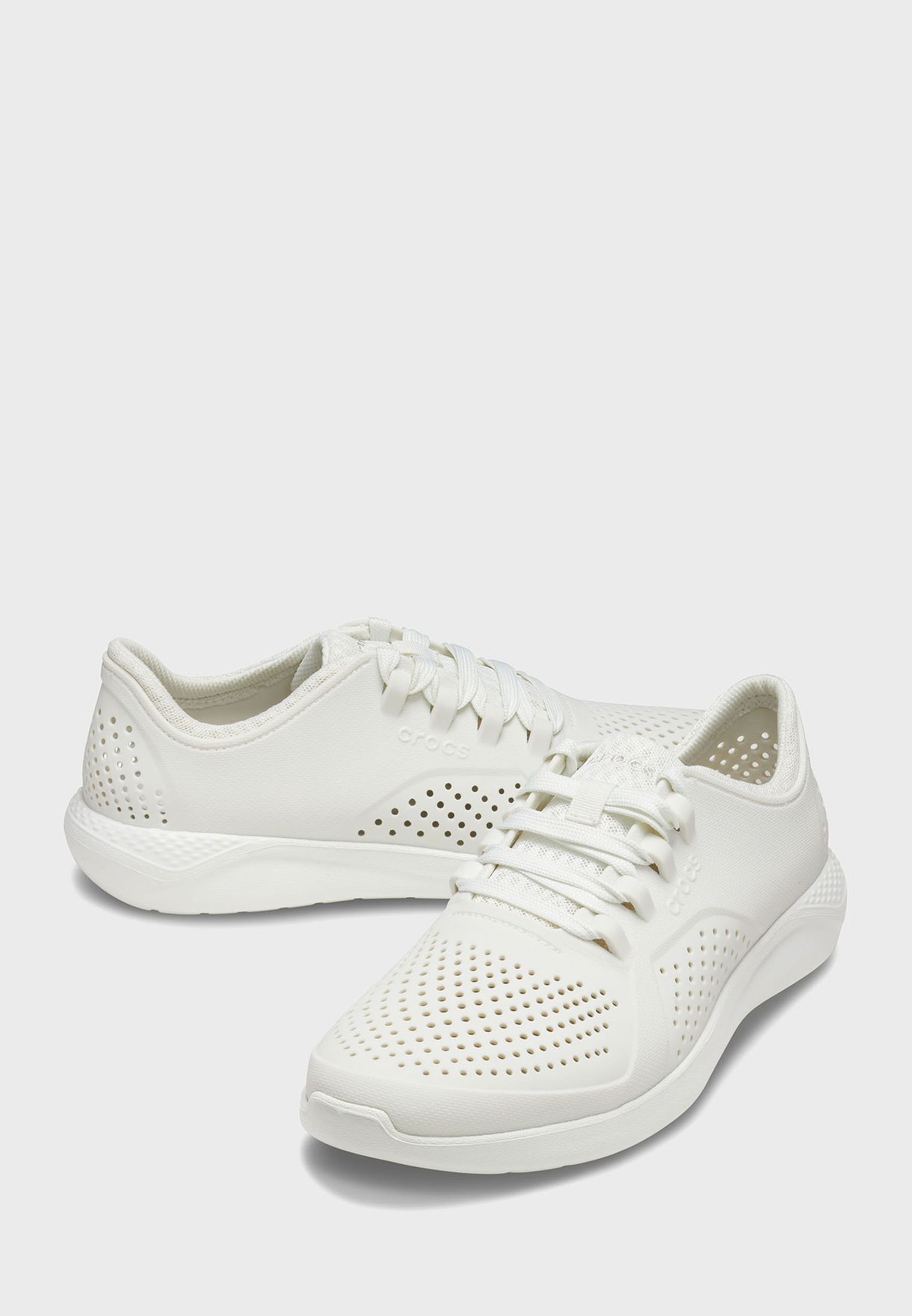 literide pacer crocs white