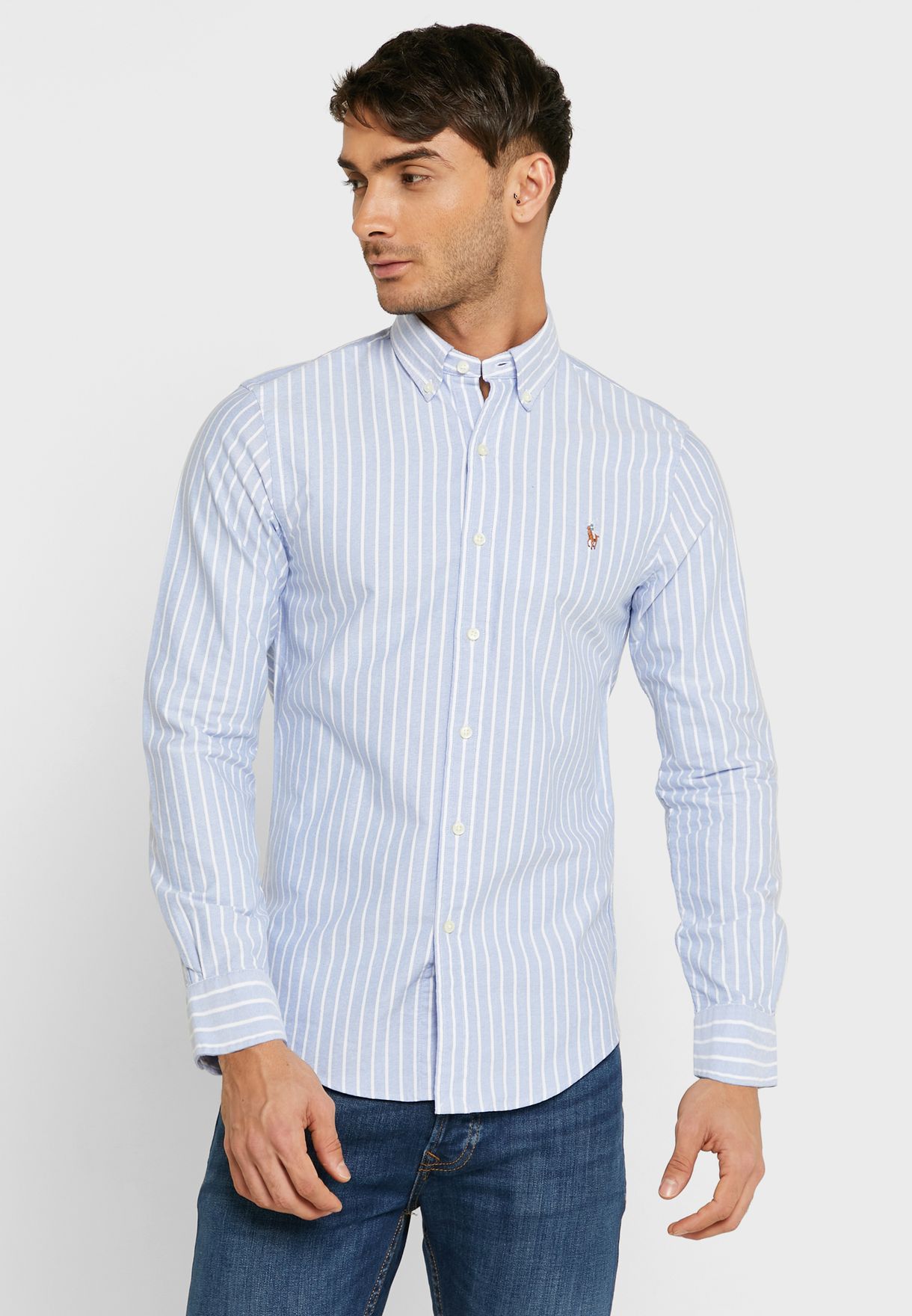 Buy Polo Ralph Lauren stripes Striped Slim Fit Shirt for Men in MENA ...