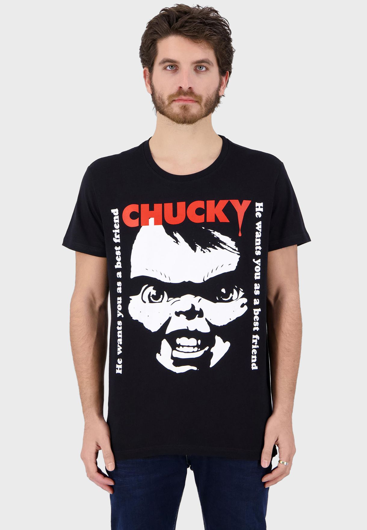 Chucky Best Friend Crew Neck T-Shirt