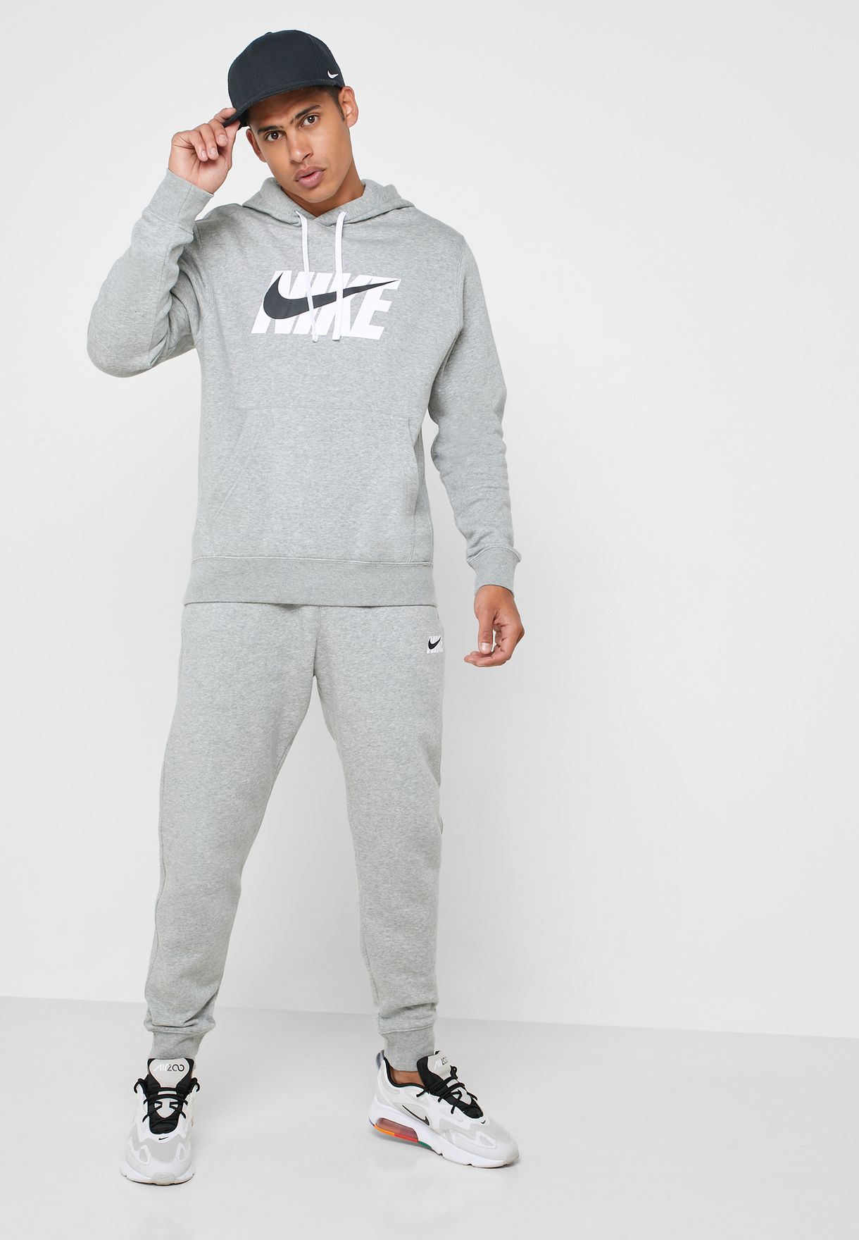 Buy Nike grey NSW Fleece Hooded Tracksuit for Men in MENA, Worldwide