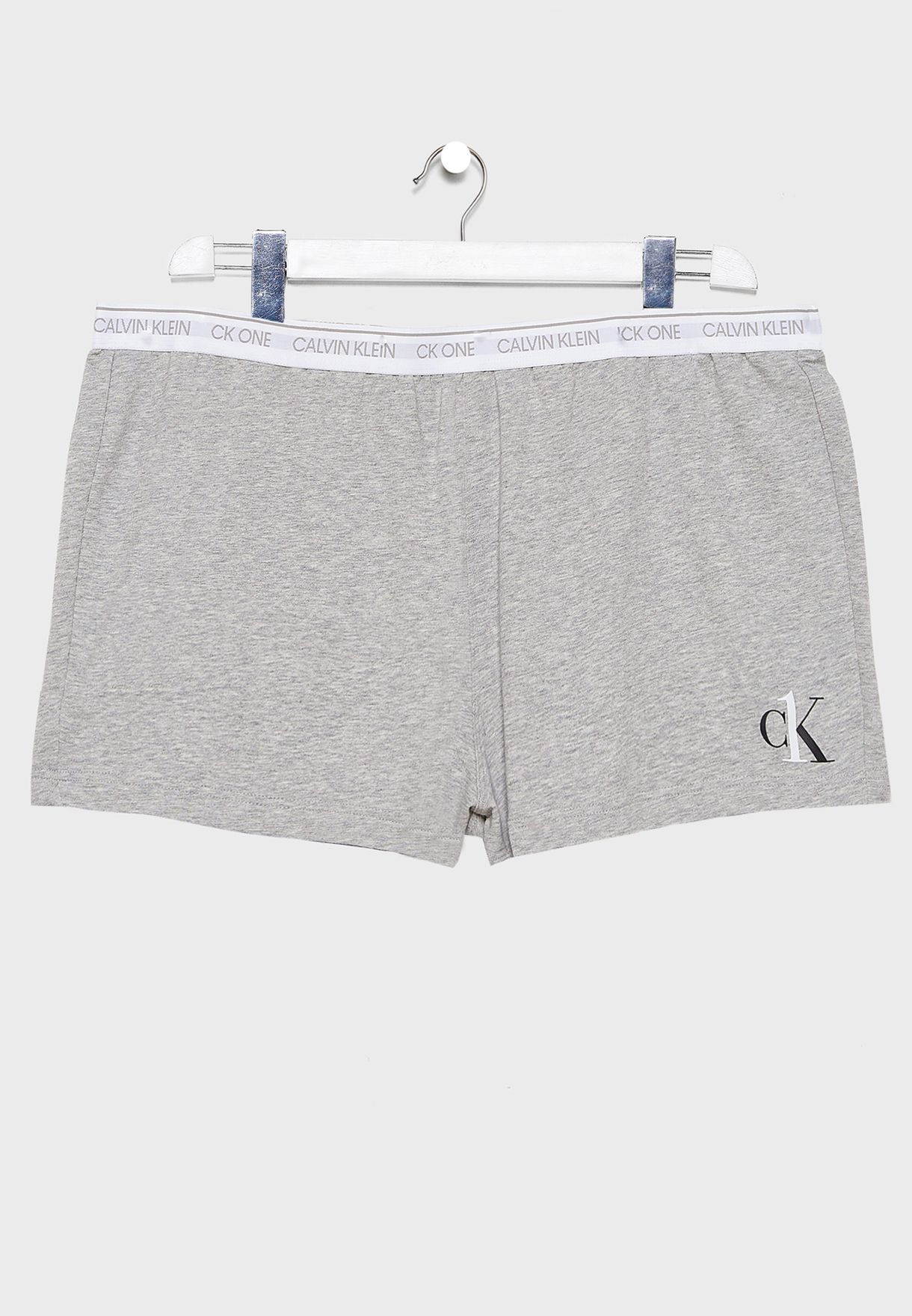 Buy Calvin Klein Jeans Plus Grey Logo Band Pyjama Short For Women In Mena Worldwide 000qs6492e