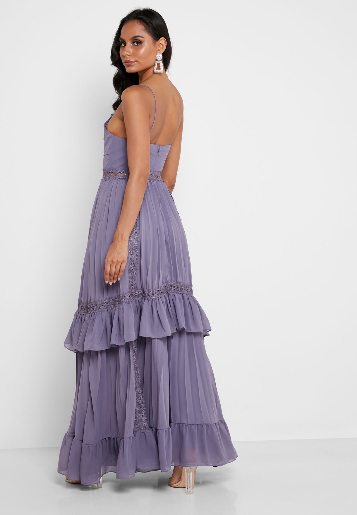 Buy True Decadence purple Tiered Ruffle Cami Dress for Women in Manama,  Riffa