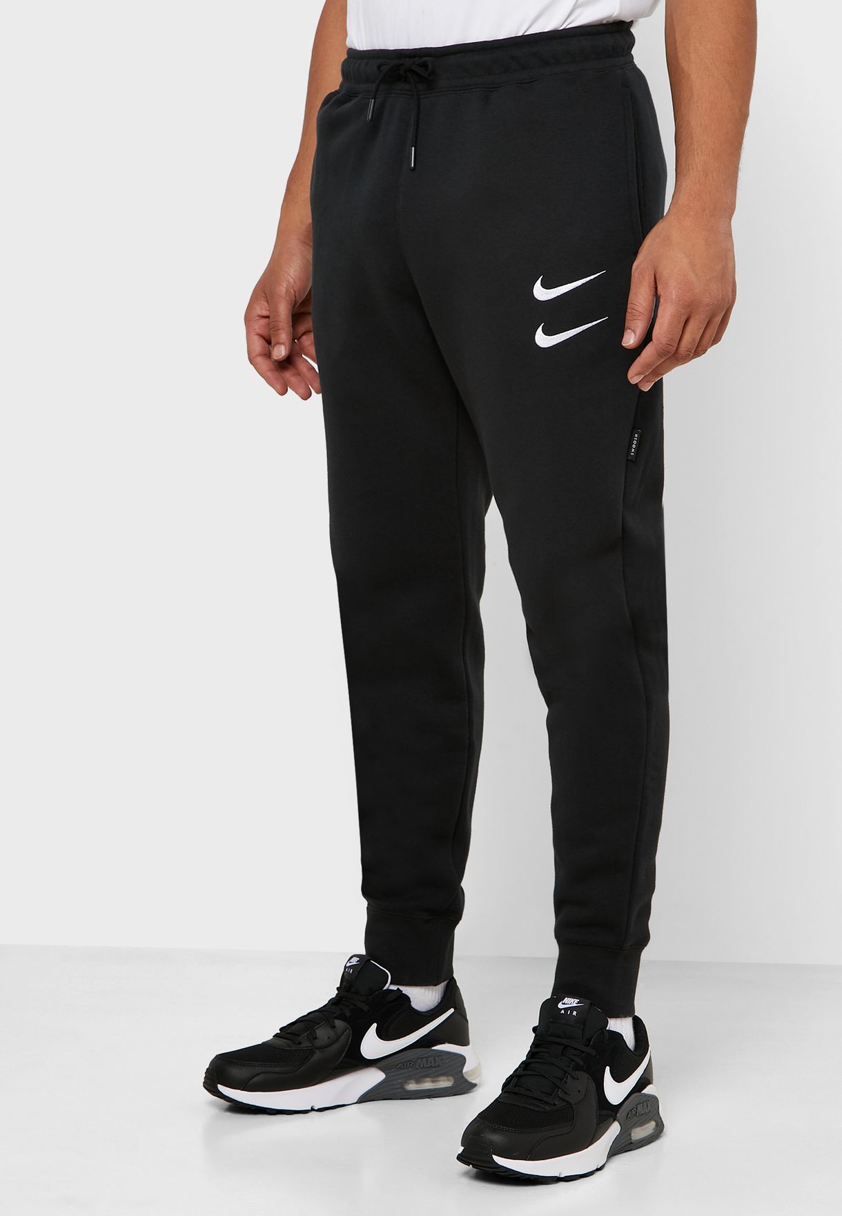 Buy Nike black NSW Swoosh Sweatpants for Men in Riyadh, Jeddah