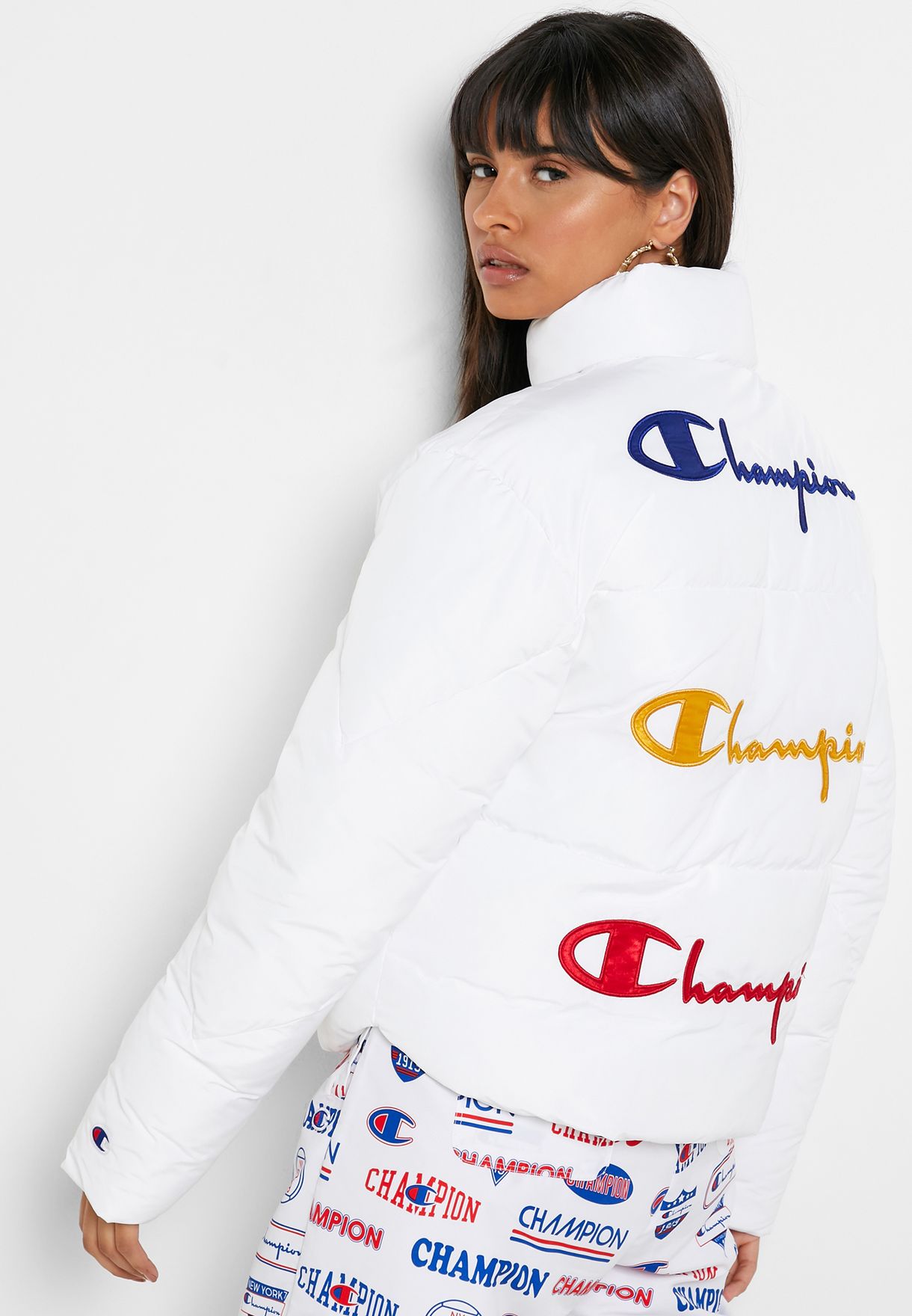 champion white jacket womens