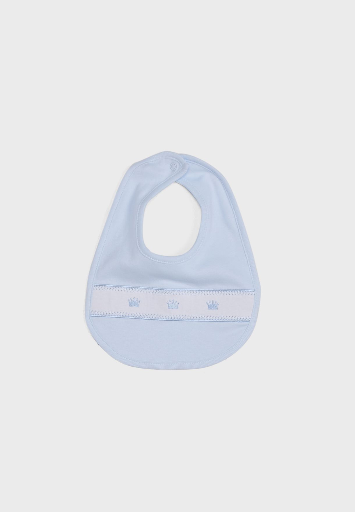 Infant Crown Sleep suit + Hat Bib Set