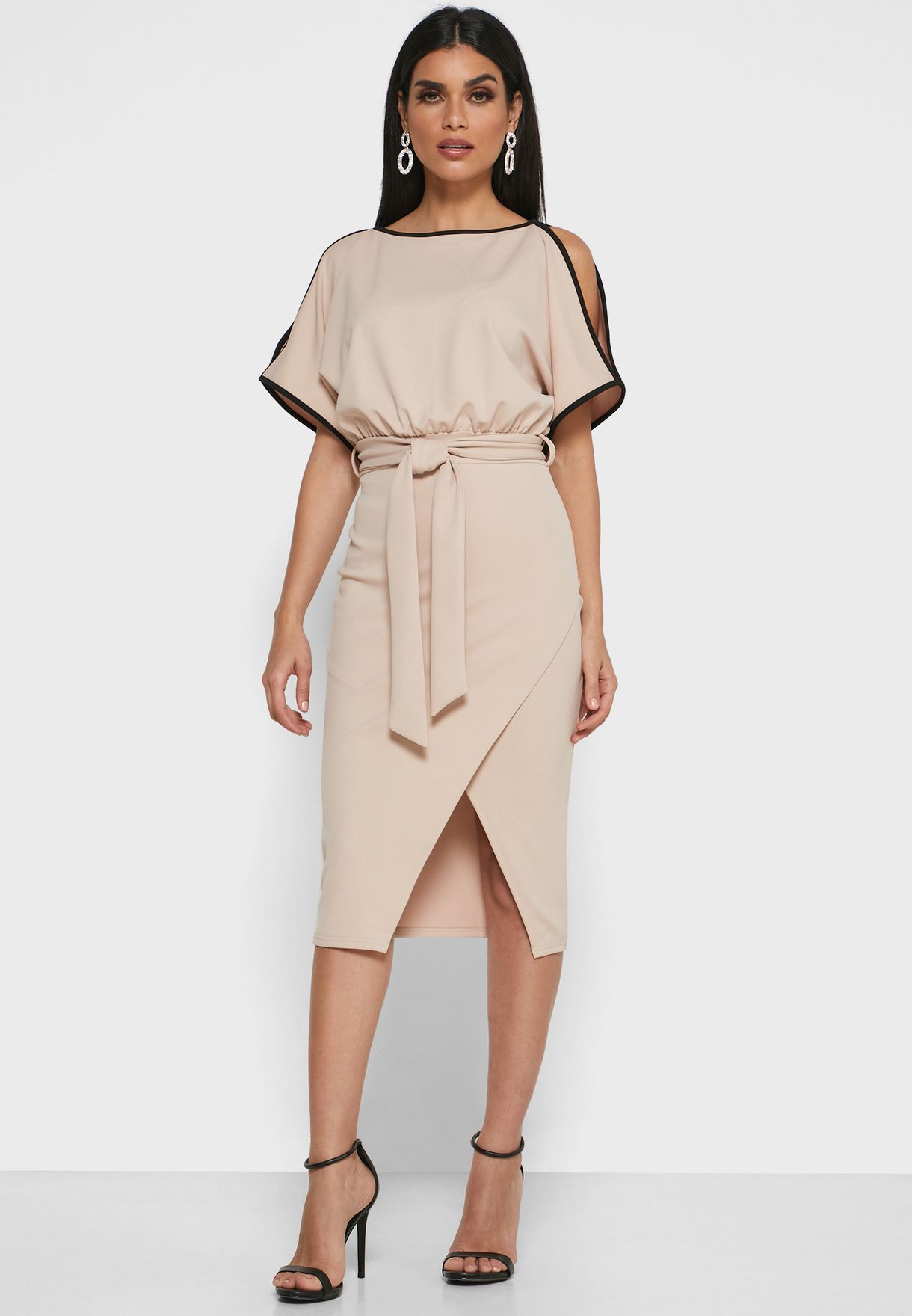 quiz cold shoulder dress