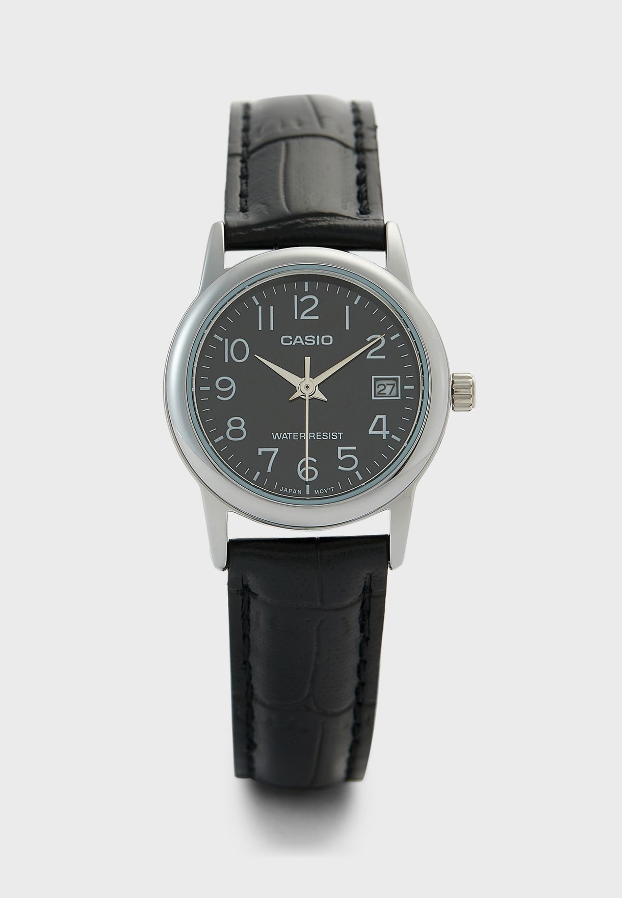Leather Strap Analog Watch