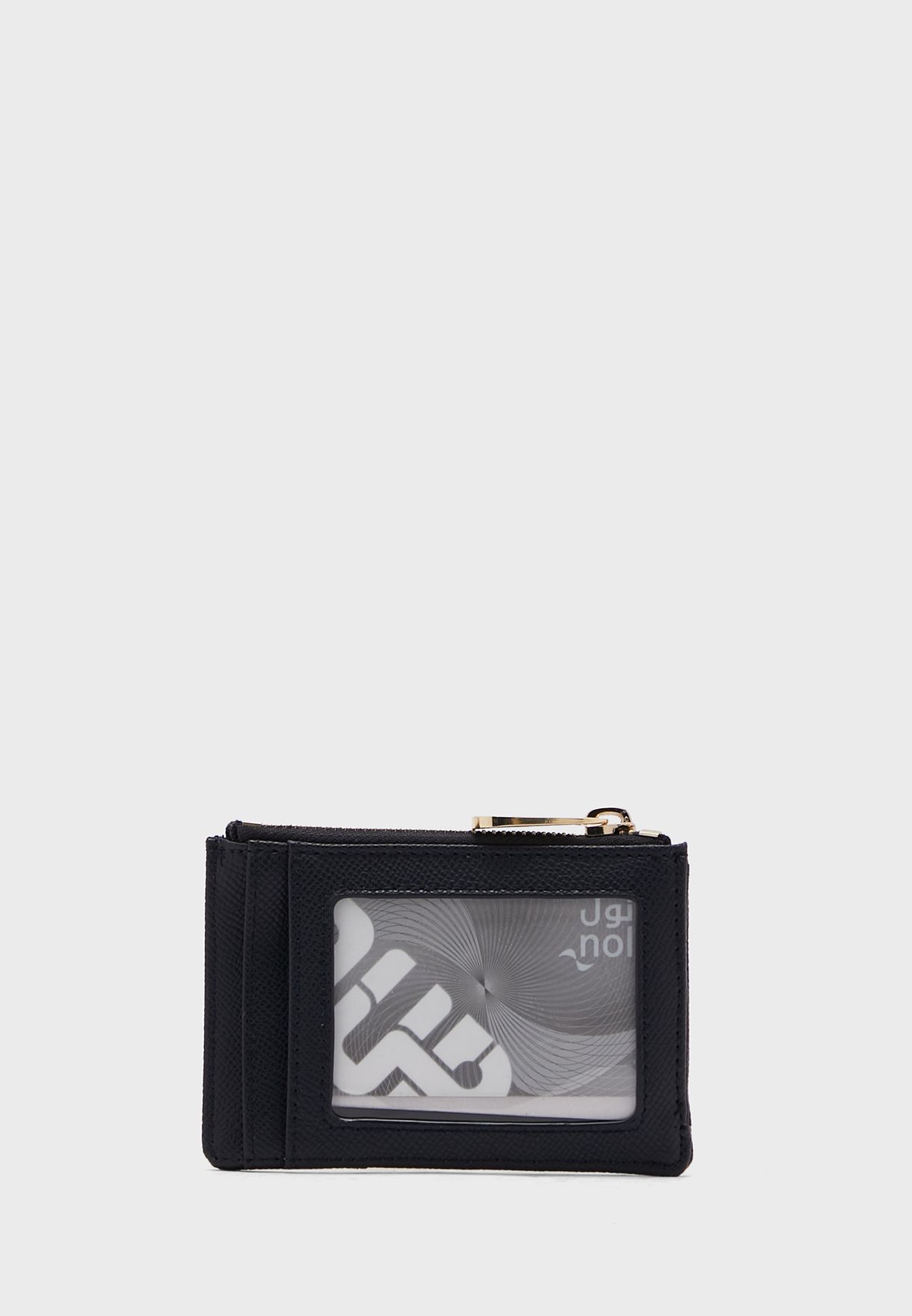 محفظة مزينة بشعار الماركة