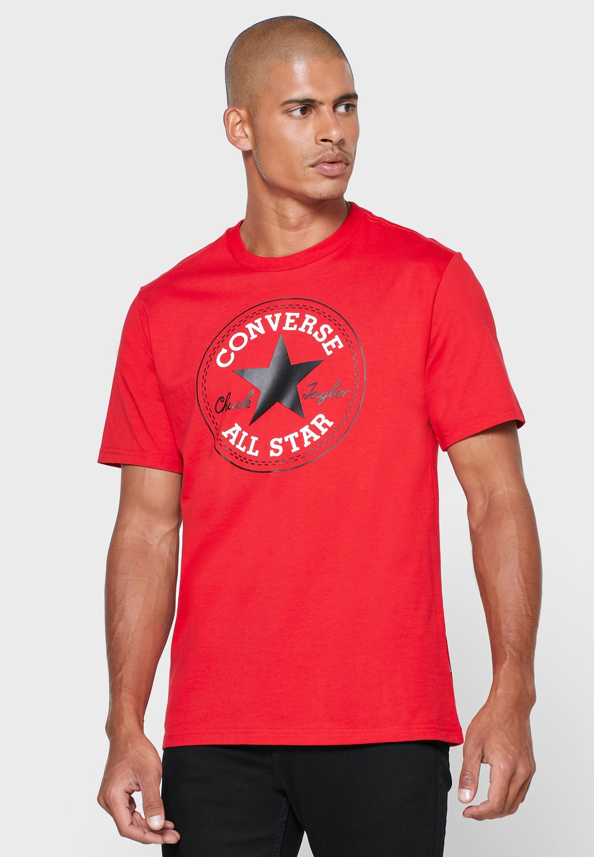red converse t shirt
