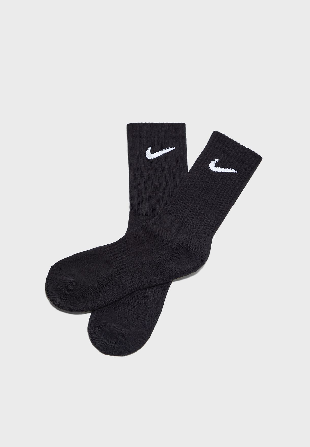 Buy Nike black 3 Pack Cushion Socks for Men MENA, Worldwide