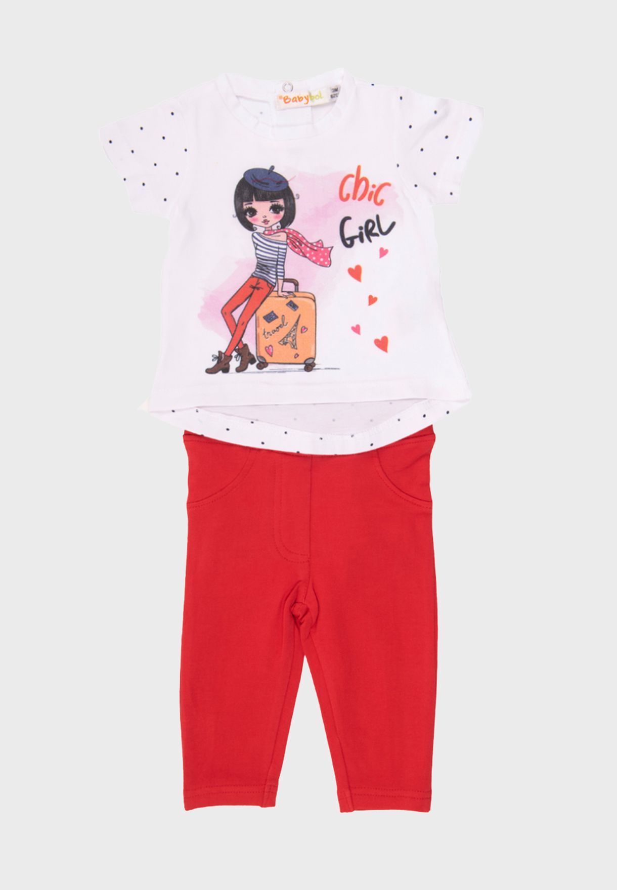Infant Graphic Top + Trousers Set
