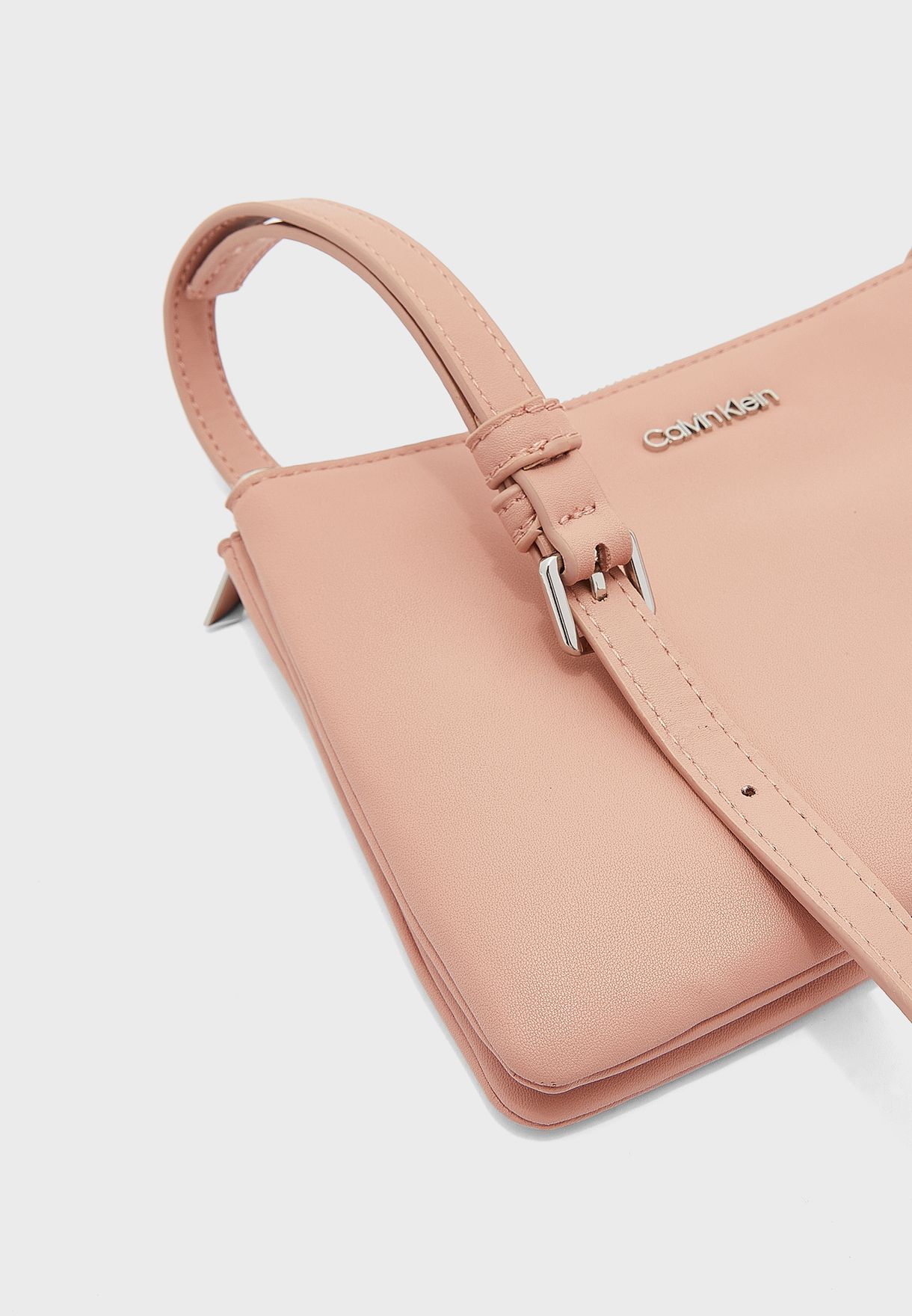 Buy Calvin Klein beige Must Double Compartment Crossbody Bag for Women in  Riyadh, Jeddah