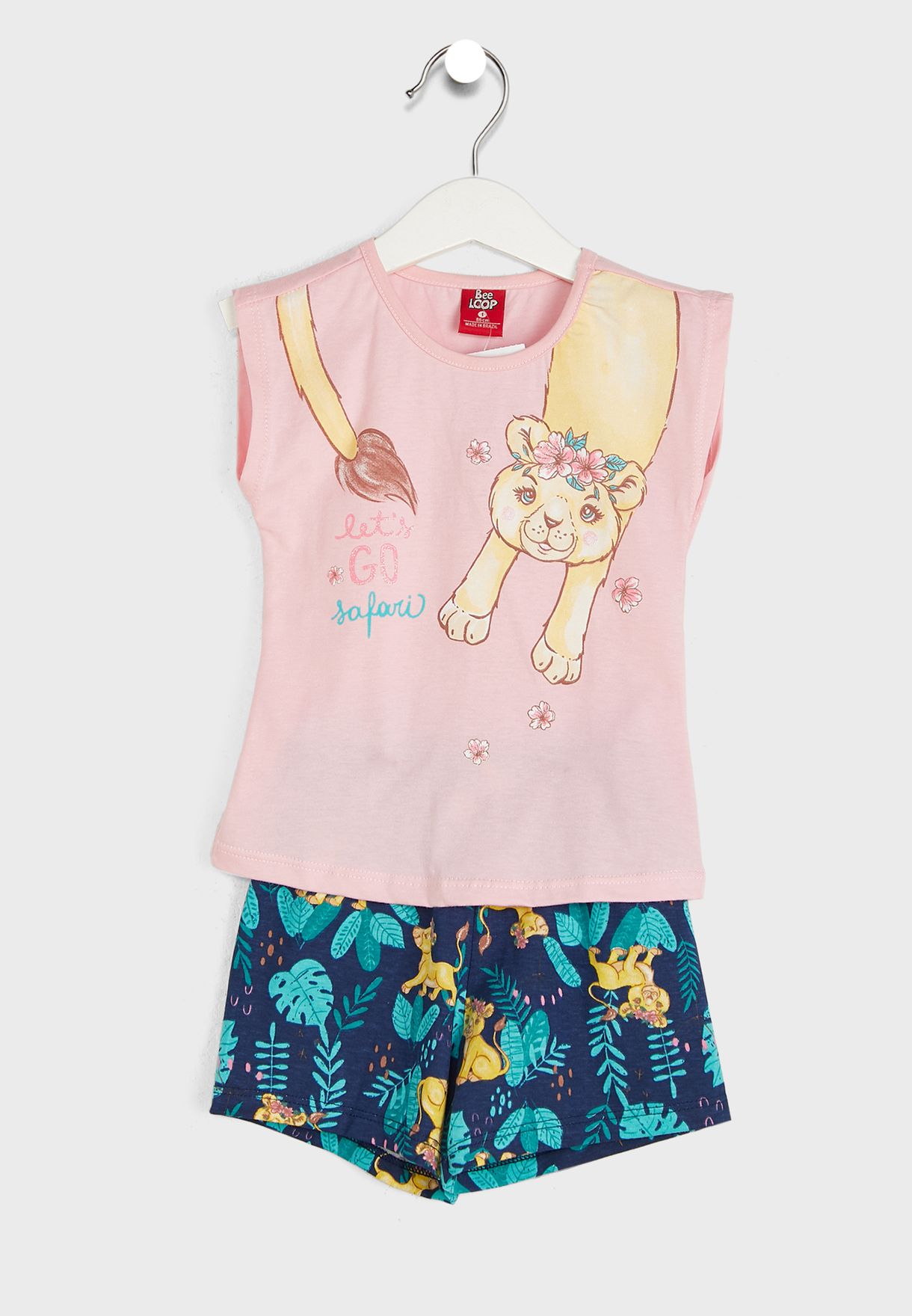 Infant Printed Blouse And Shorts Set