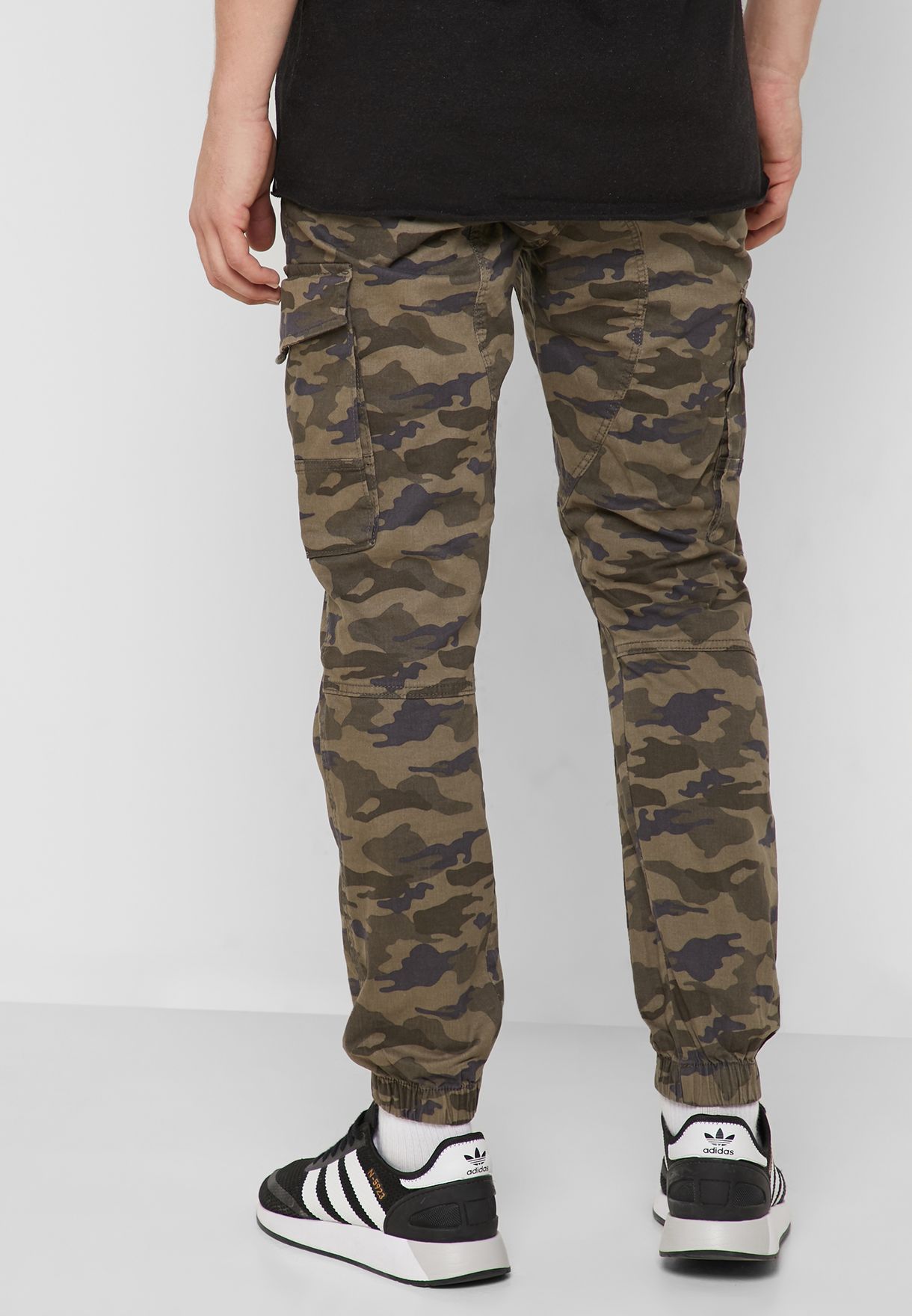 camo print cargo pants