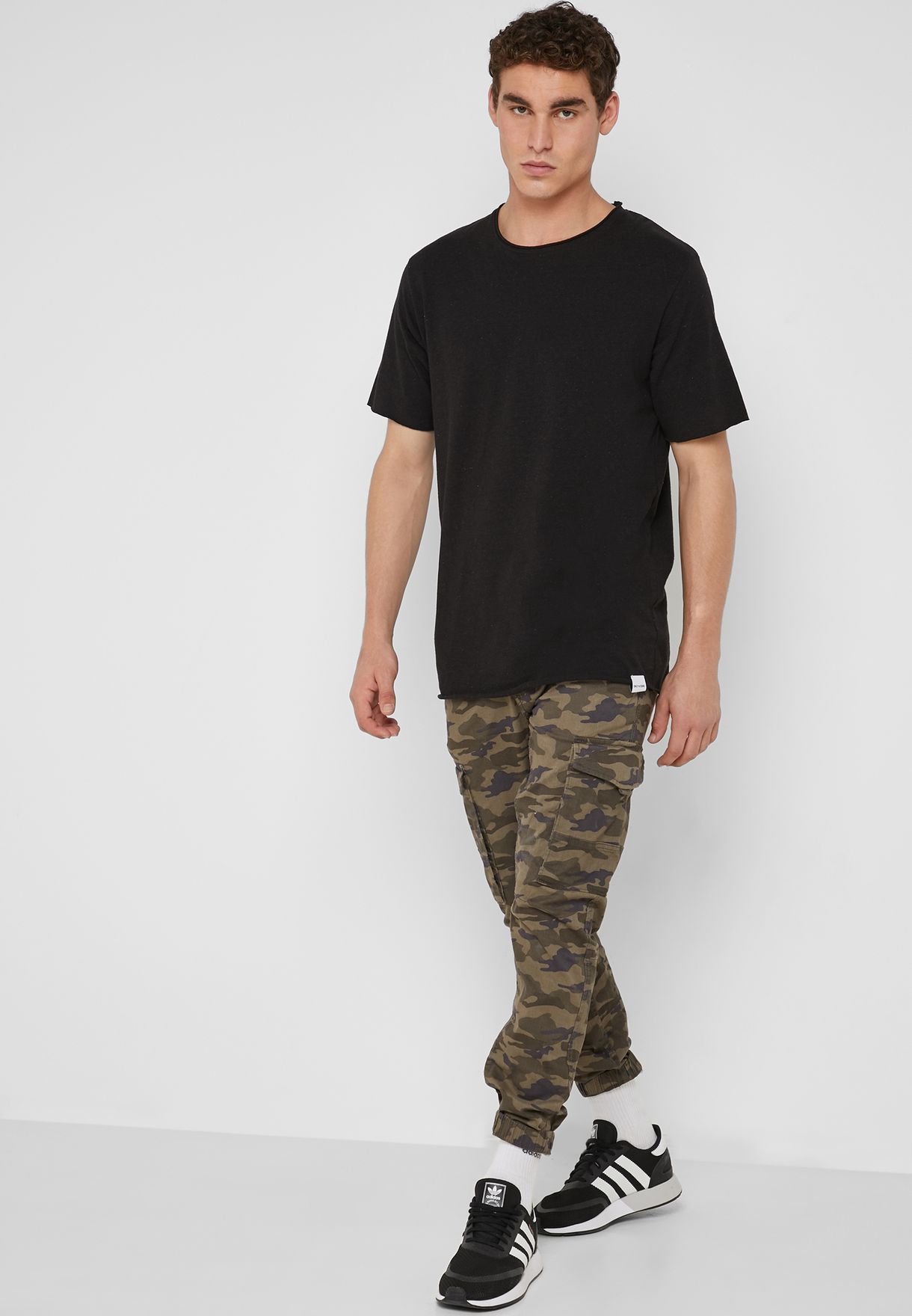 camo print cargo pants