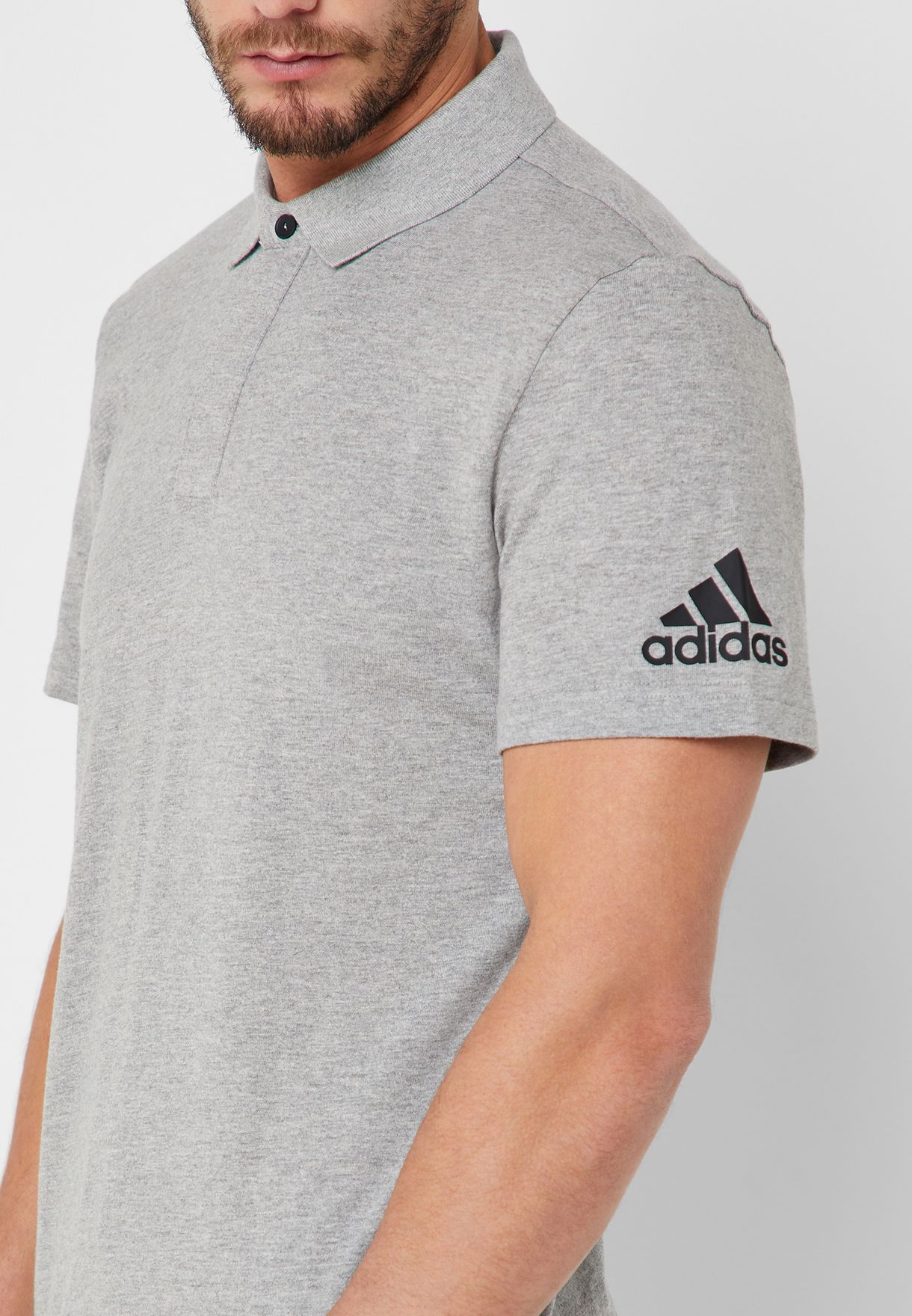 Buy adidas grey Must Have Plain Polo 