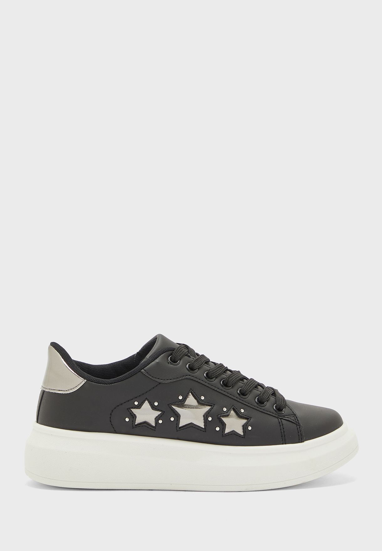 Stars Detail Low Top Sneakers