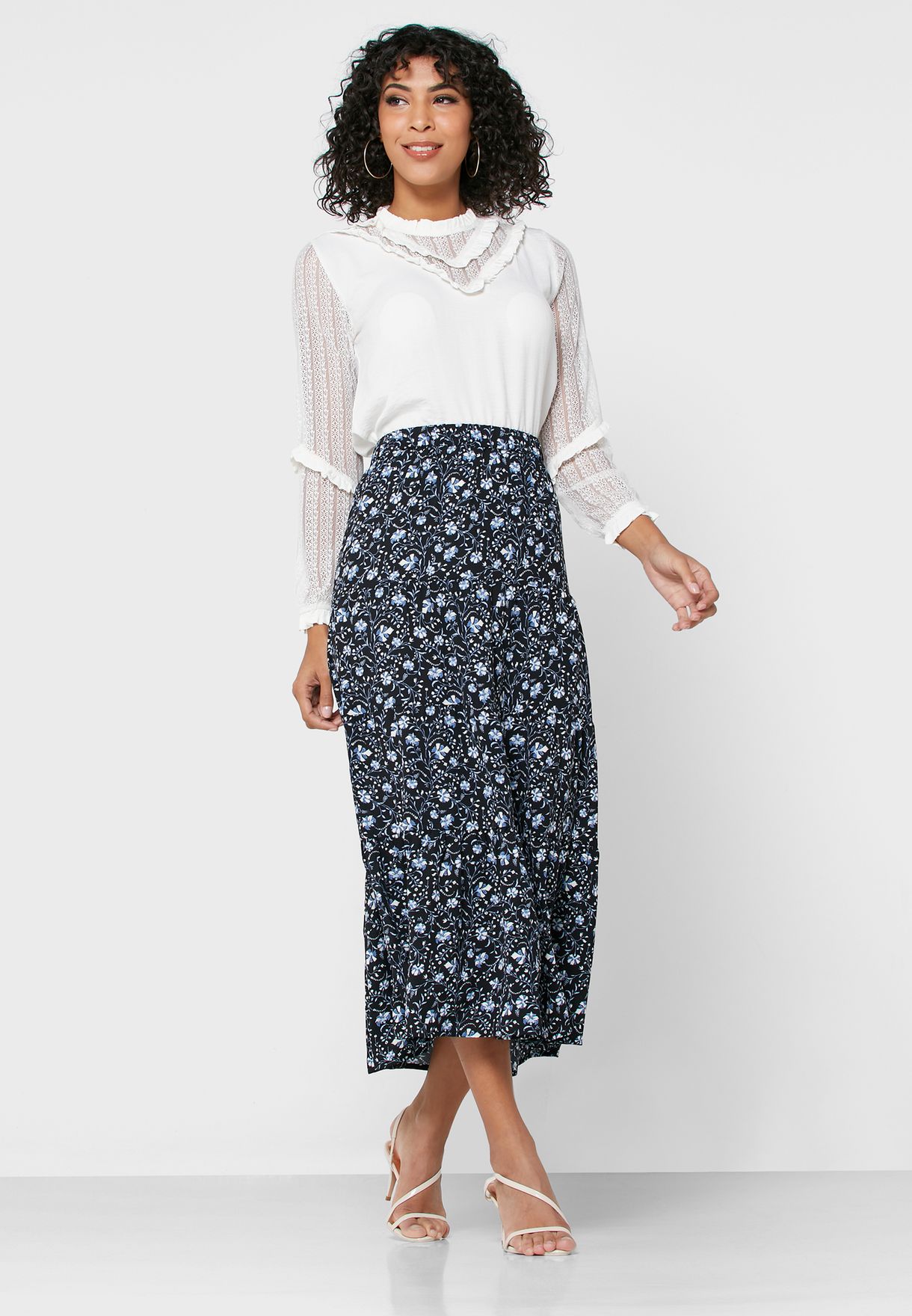 Maxi Printed Skirt