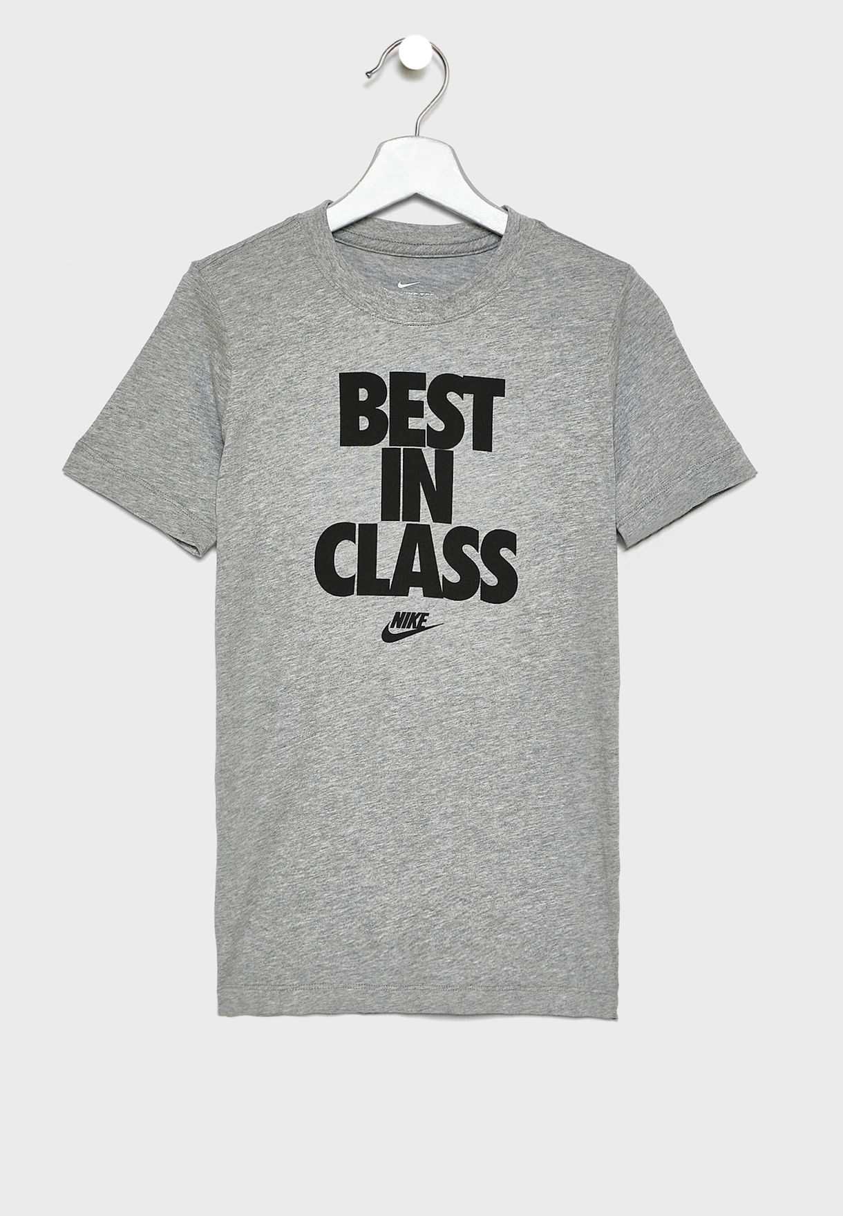 Buy Nike grey Youth Best In Class T-Shirt for Kids in Jeddah