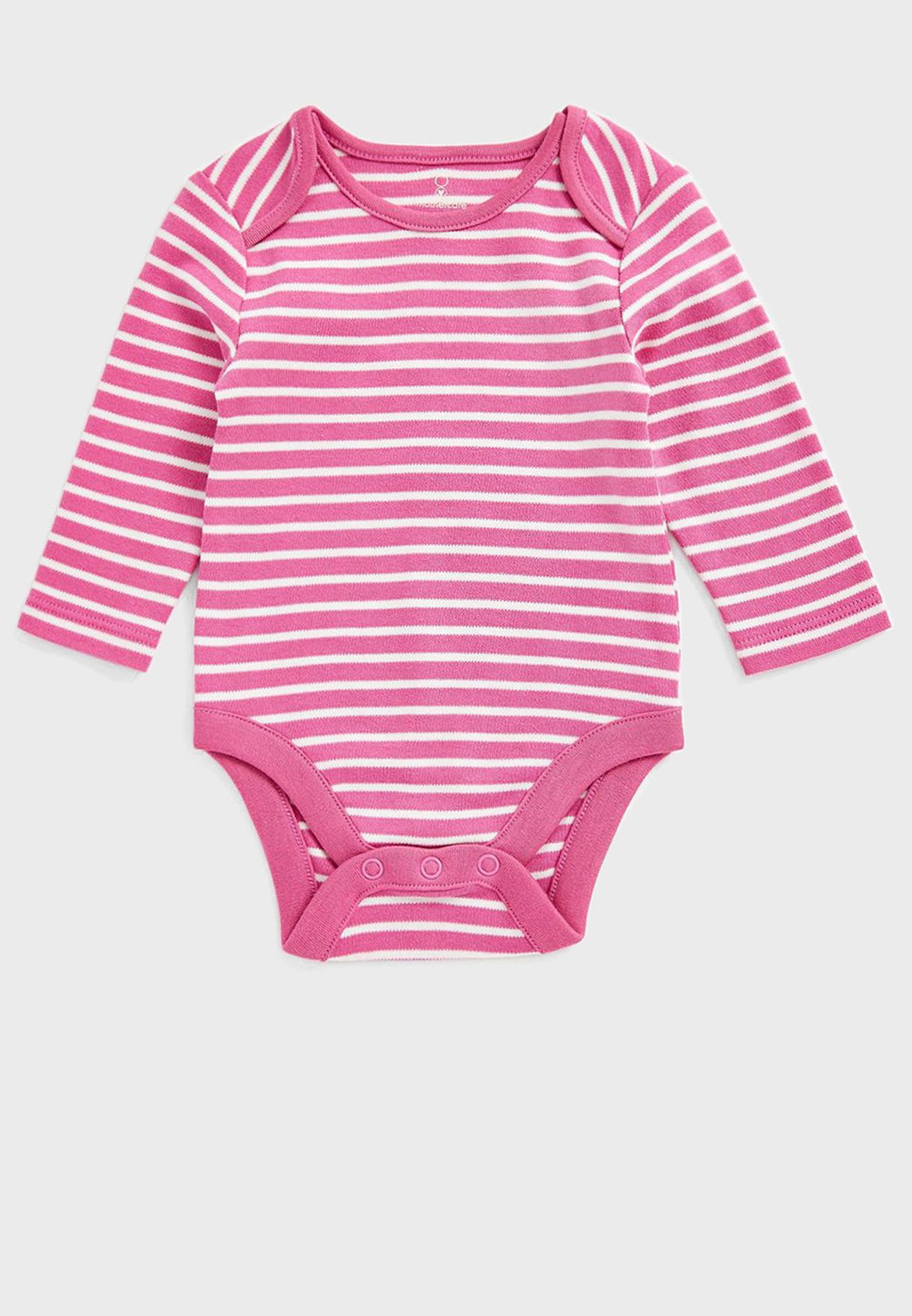 Infant Striped Bodysuit & Dungaree Set