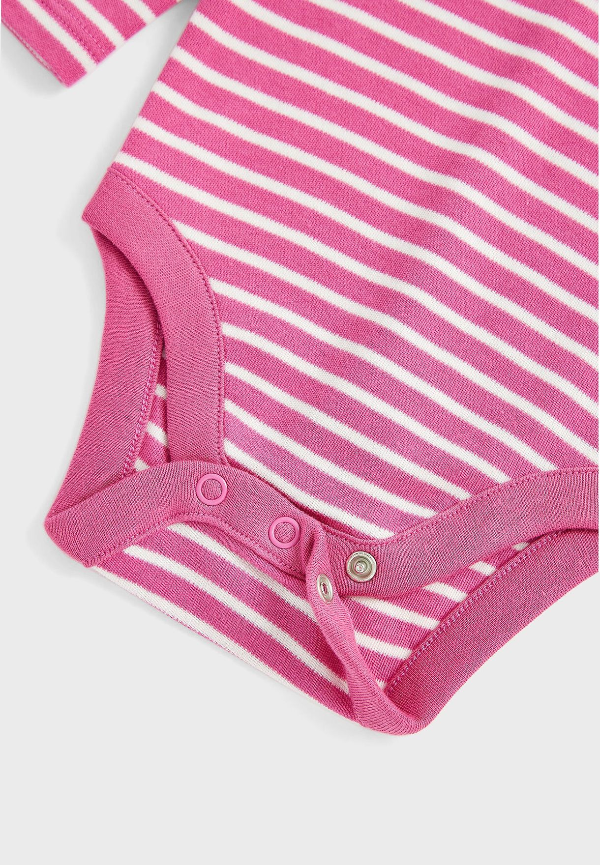 Infant Striped Bodysuit & Dungaree Set