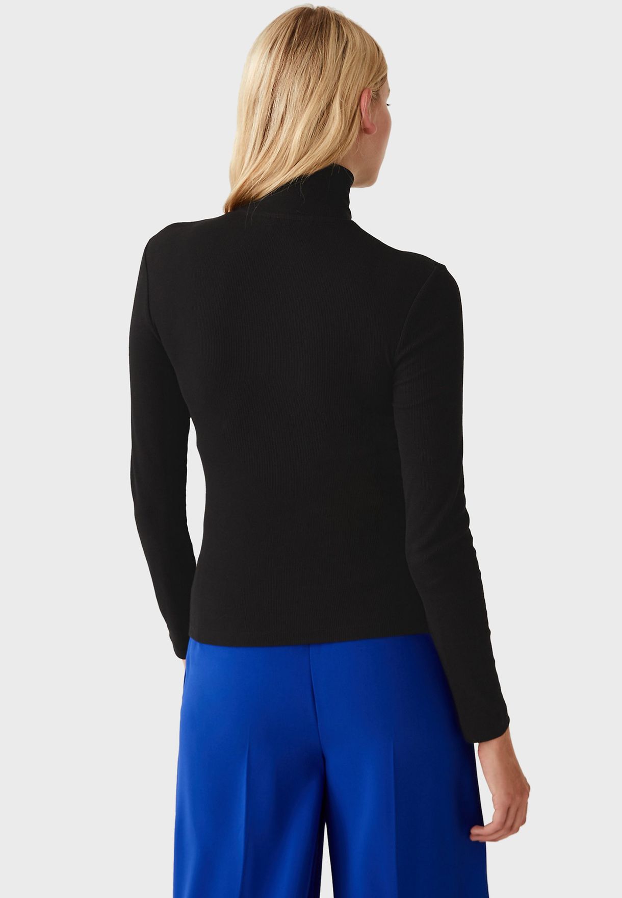 Zip Detail Knitted Top