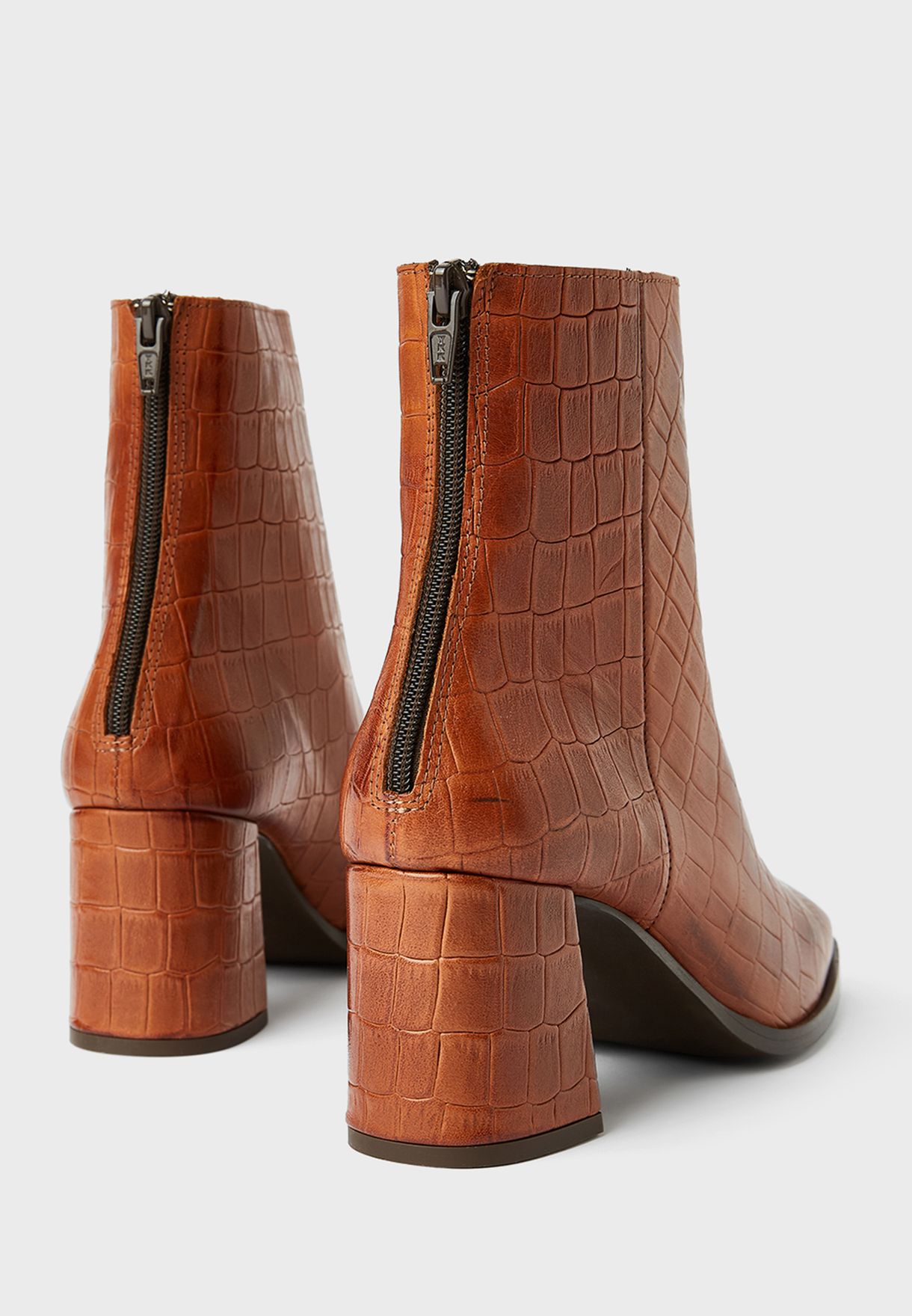 Textured Leather Boots 